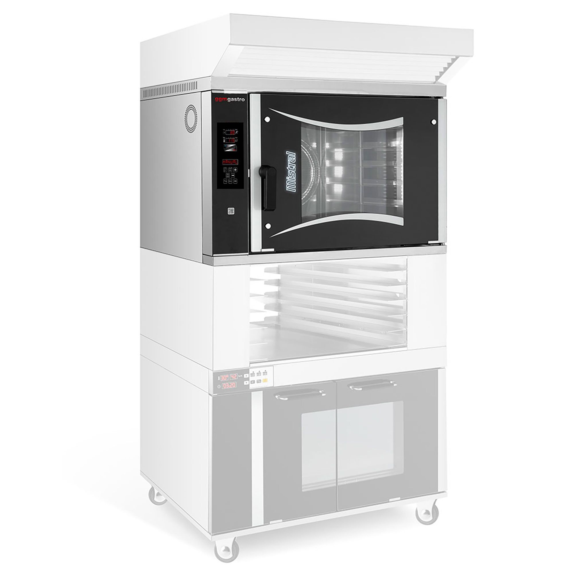 Four mixte de boulangerie – Digital – 6x EN 600 × 400 – incl. système de lavage