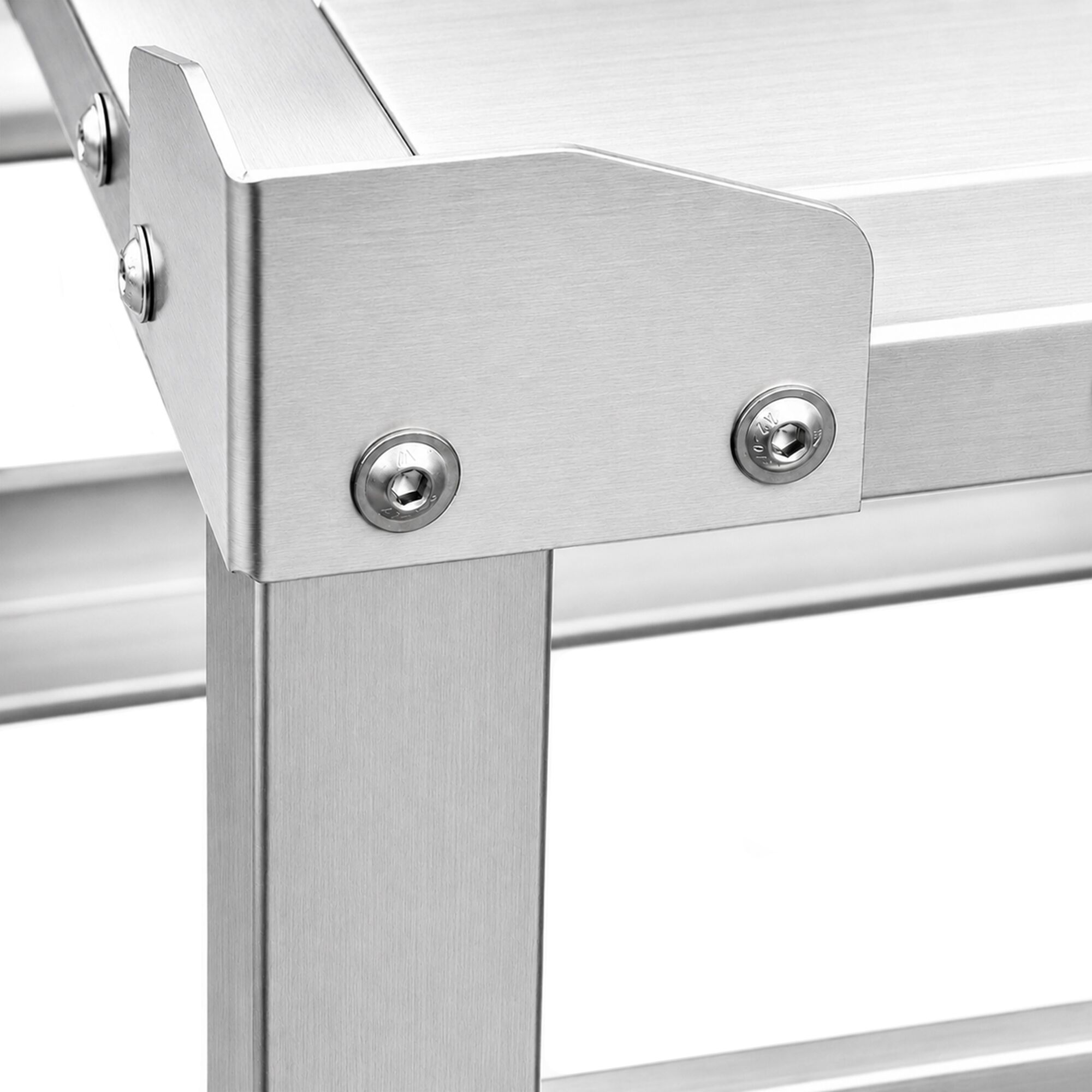 Untergestell für Geschirrspülmaschine - mit 2 Ablagen für Körbe 500x500mm