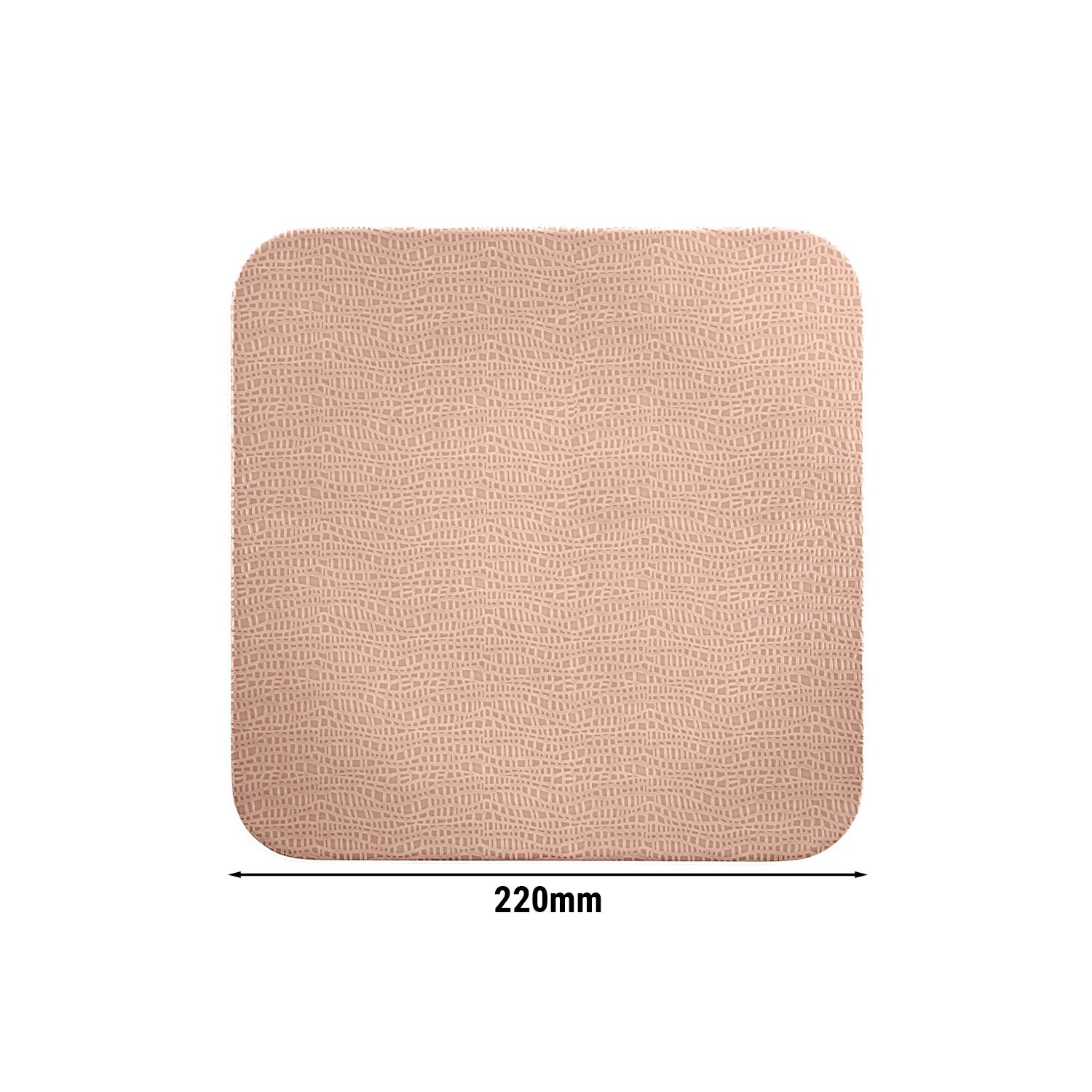 (6 pièces) SELTMANN WEIDEN | Assiette coupe – plate carrée – 220 × 220 mm – Rose ancien
