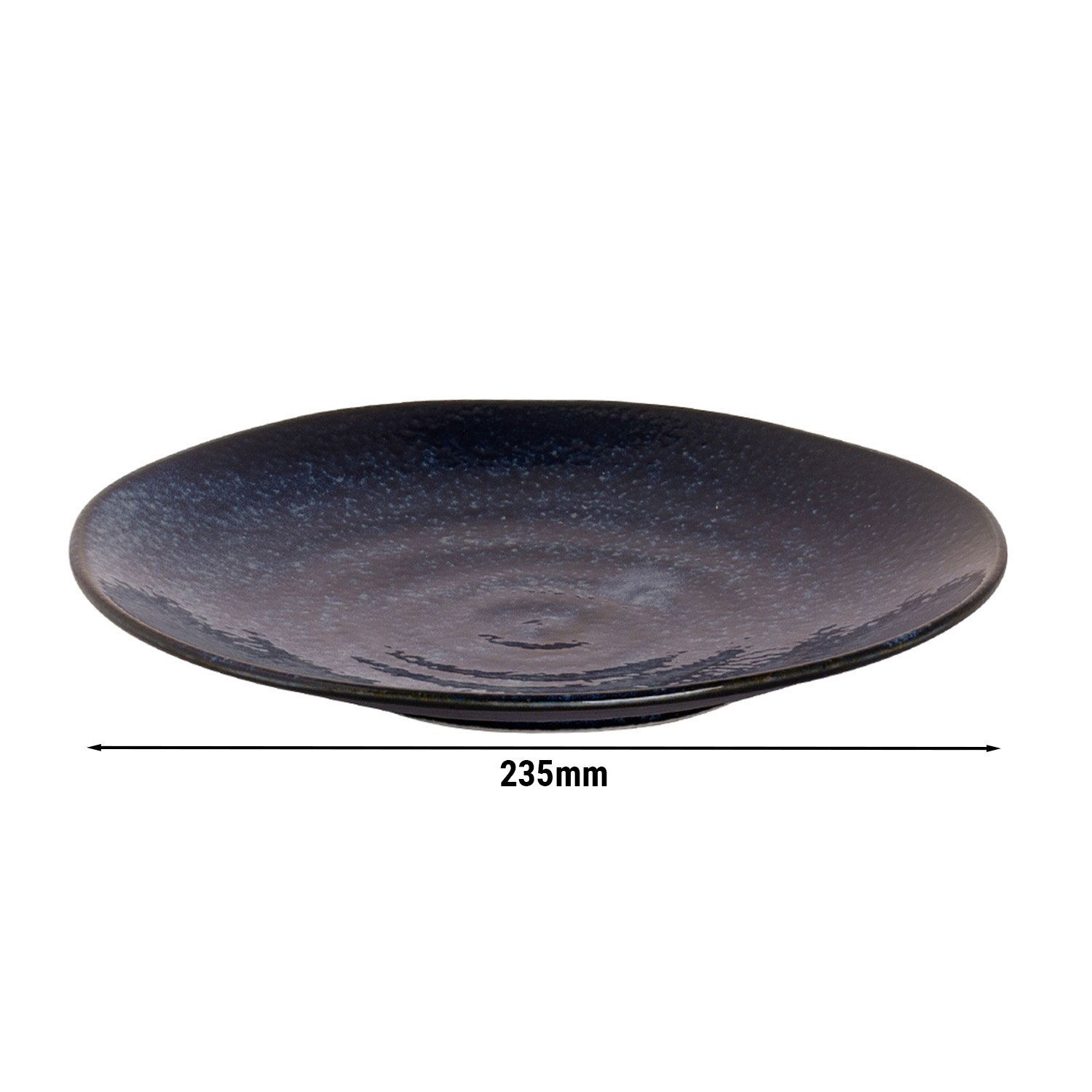 (10 pièces) KIRYU - Assiette - Plate - Ø 235 mm - Bleu
