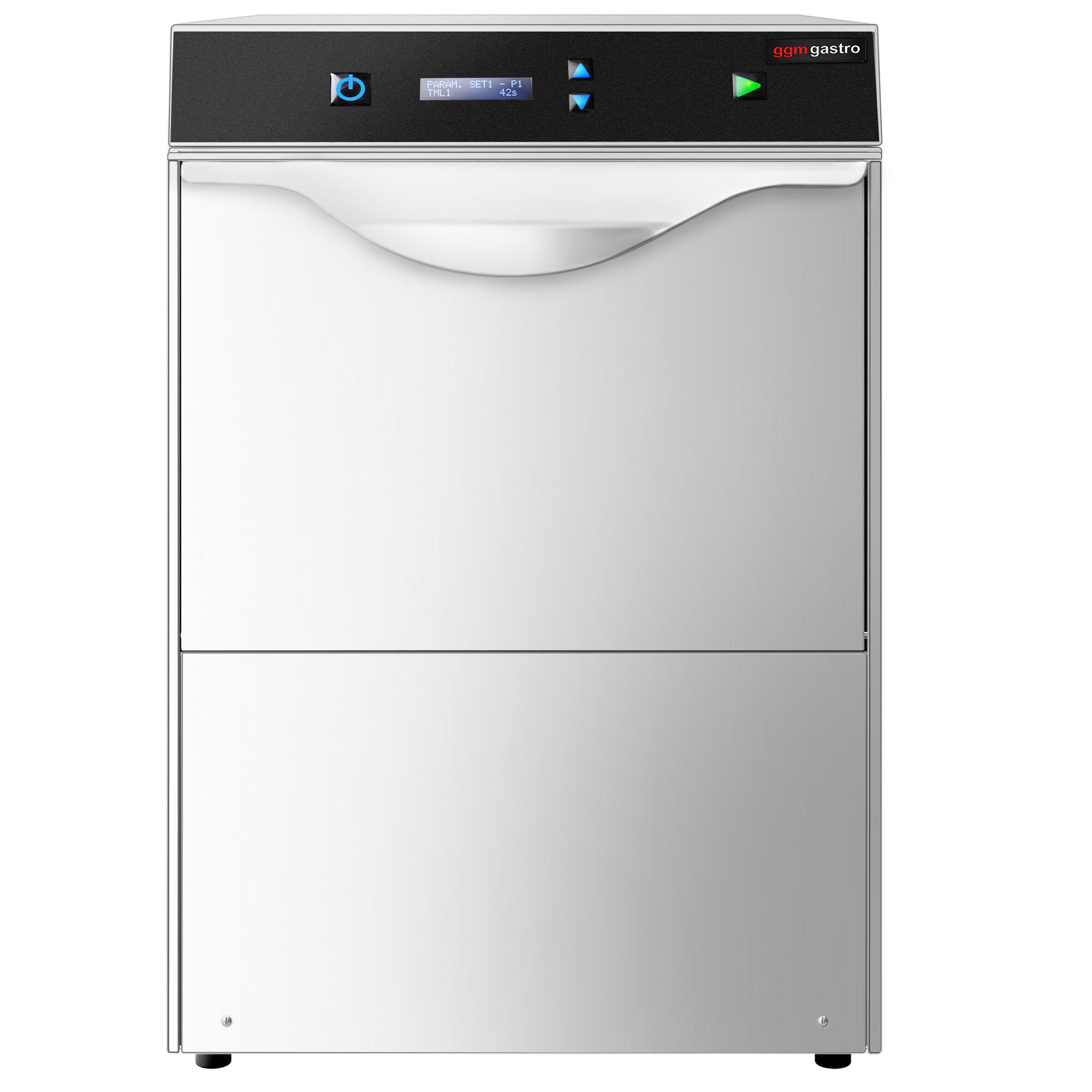 Lave-verres professionnel à double paroi - Numérique - 2,97kW - incl. Filtre à eau anti-calcaire - avec pompes à détergent, de liquide de rinçage et de vidange