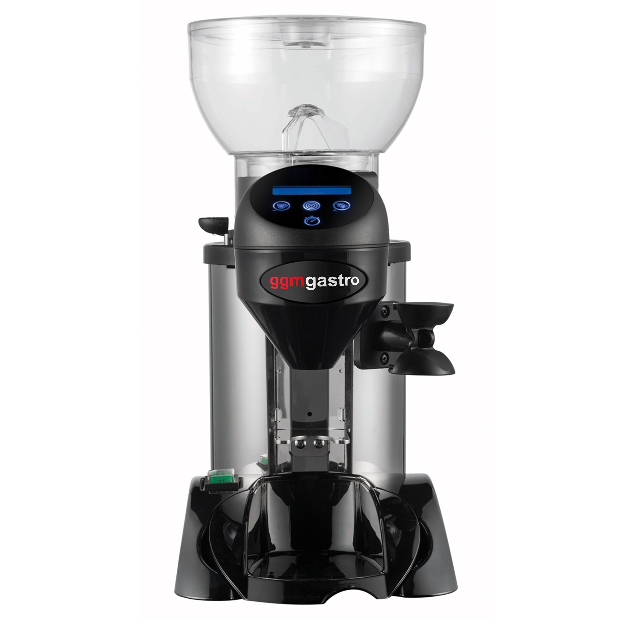 Commercial Coffee Grinder - 1kg - with Dispenser (Doser) - Stainless Steel Housing