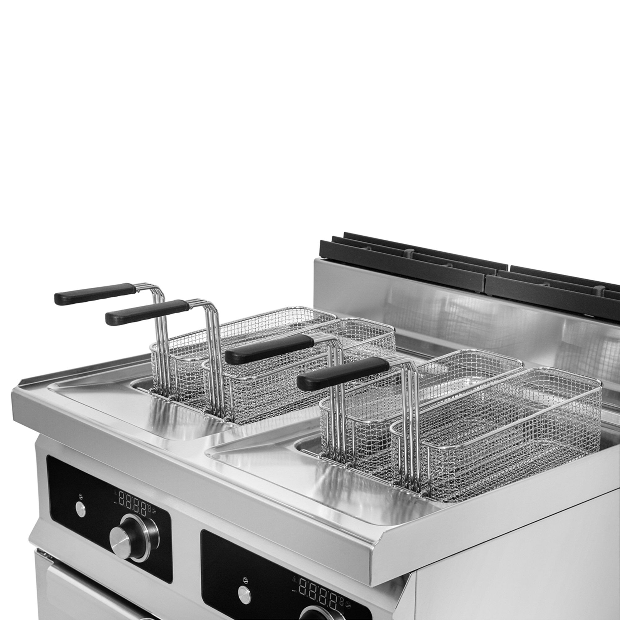Friteuse Électrique Double - 18 + 18 Litres - 27 kW - Bflex Digital