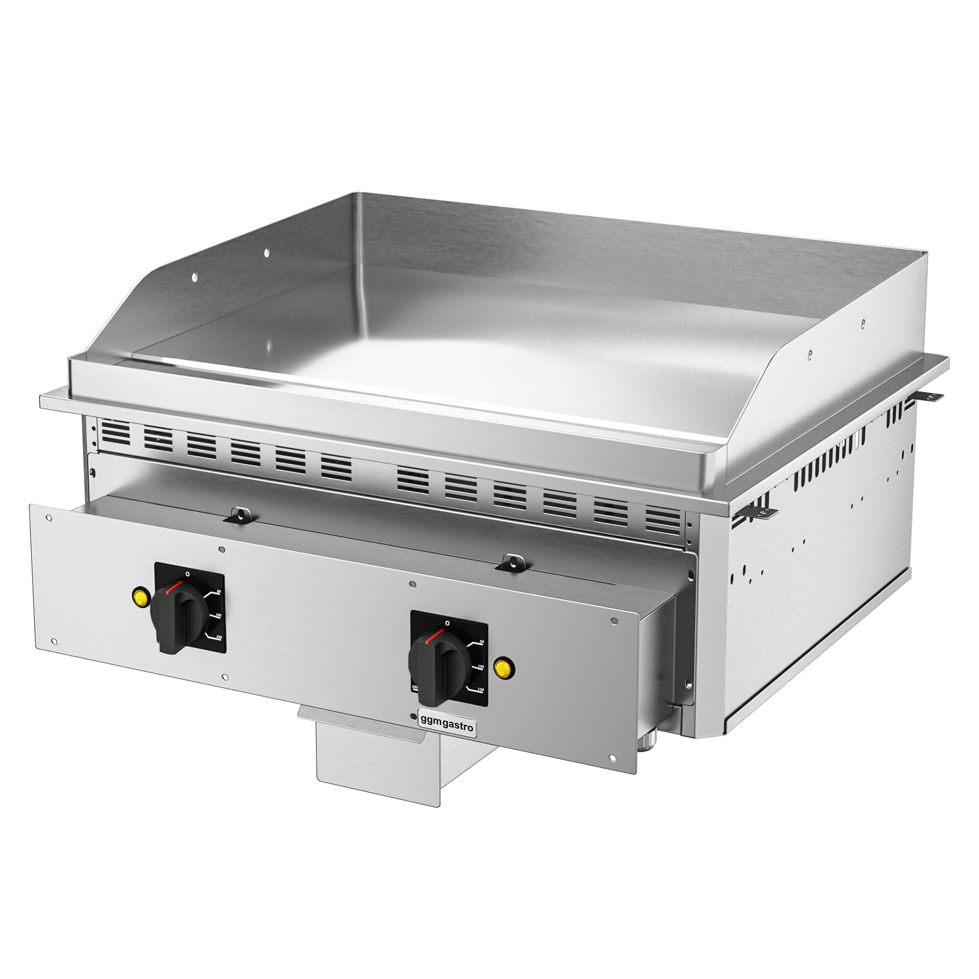 Plancha électrique - plaque acier - 9,0 kW - Lisse - Surface de cuisson : 744x484mm