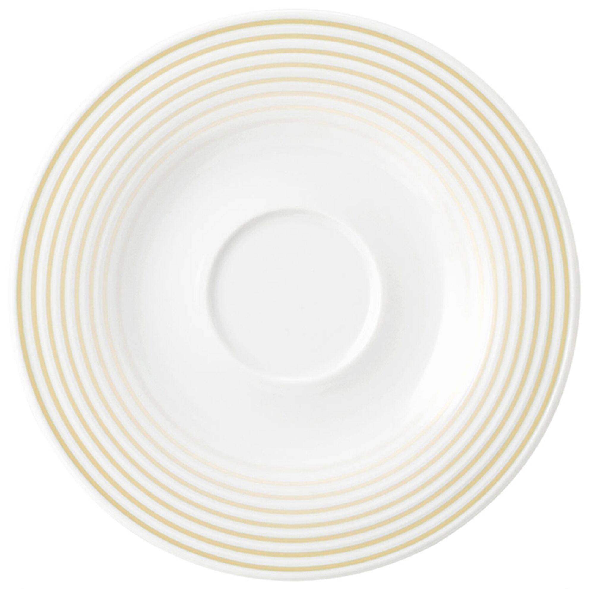 (6 pieces) SELTMANN WEIDEN | Round Espresso Saucer Blues – Sand Beige – Ø135 mm – High-Gloss Porcelain