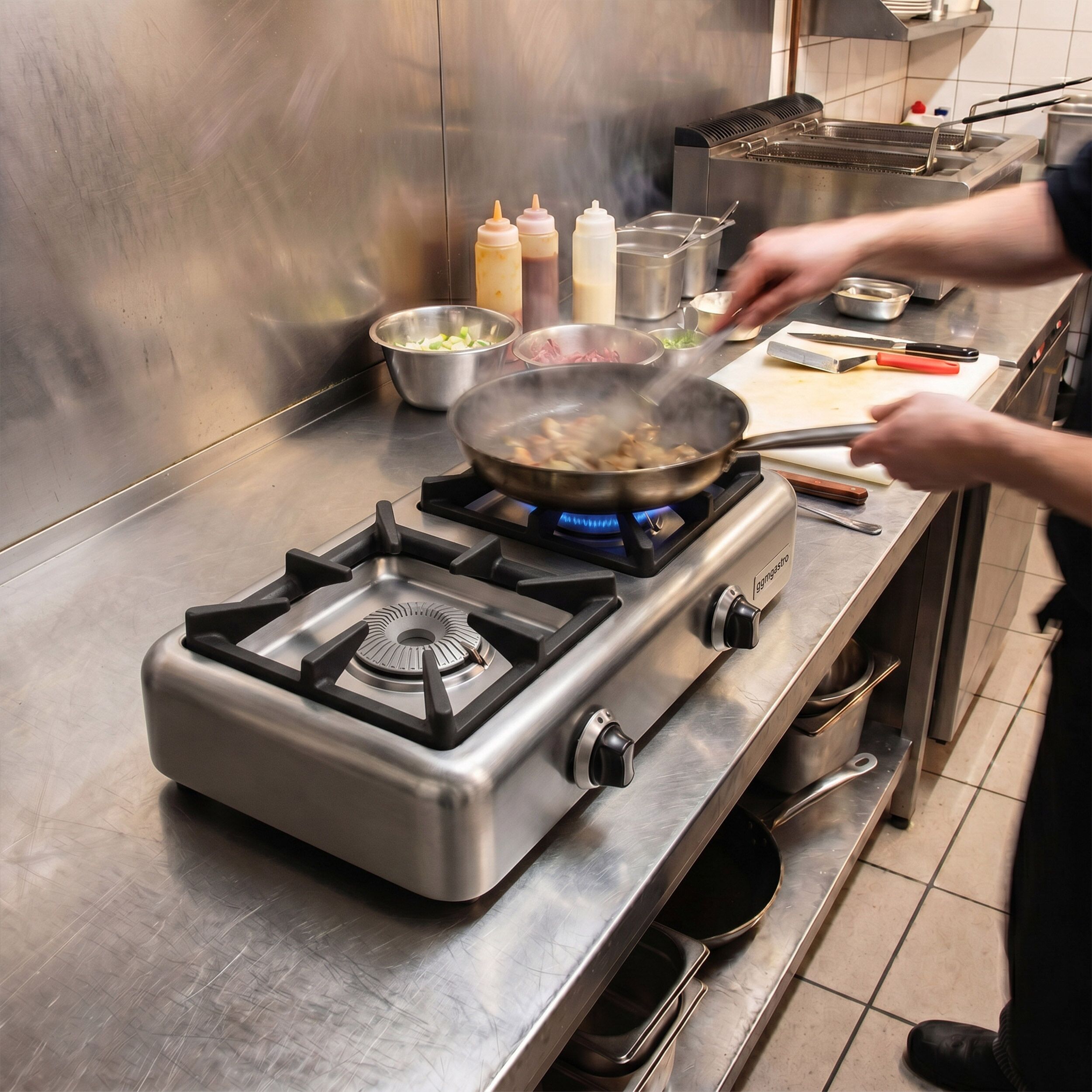 Gas Hob - 8kW - 2 burners