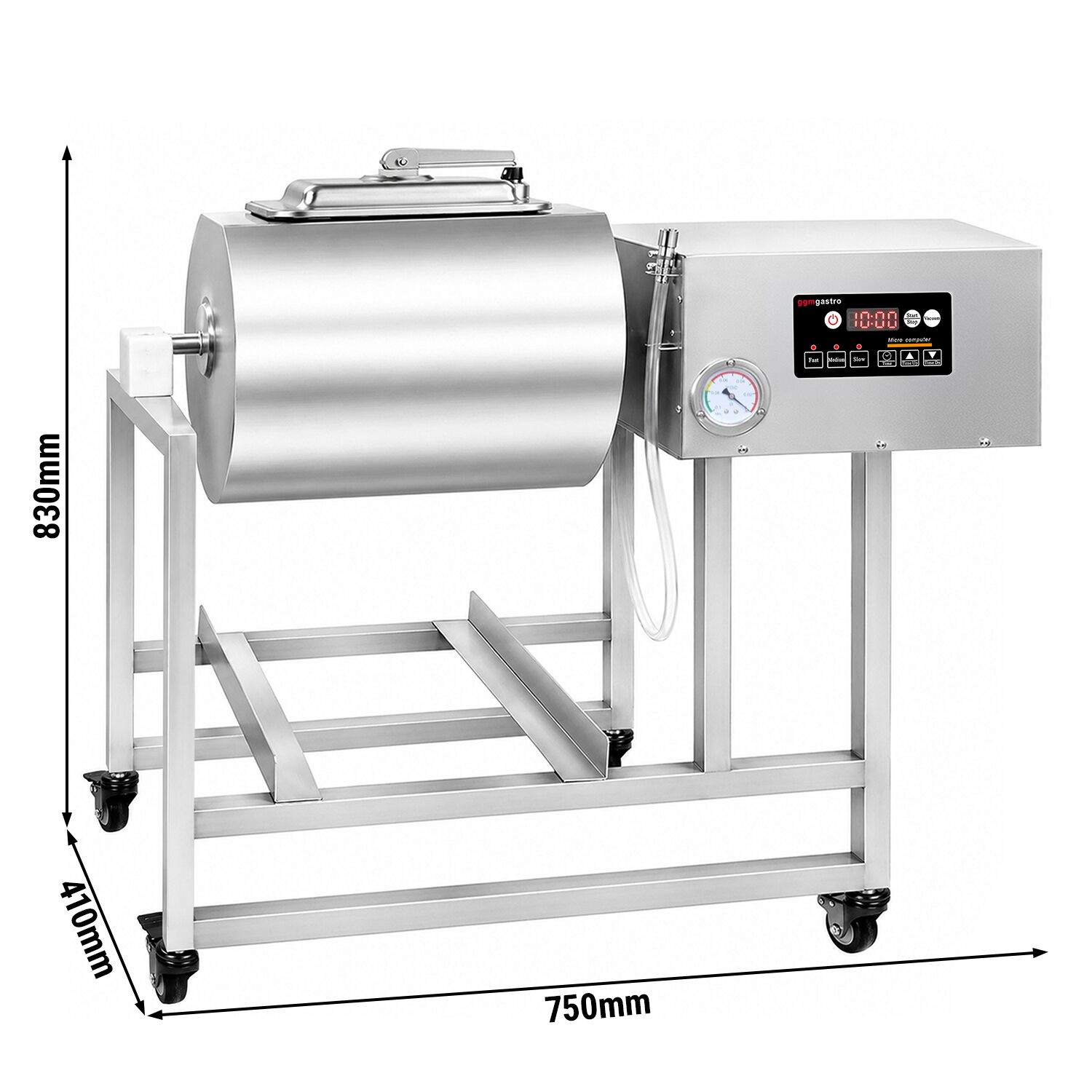 Machine à mariner sous vide - 38 litres - rotation des deux côtés - numérique - avec fonction minuterie