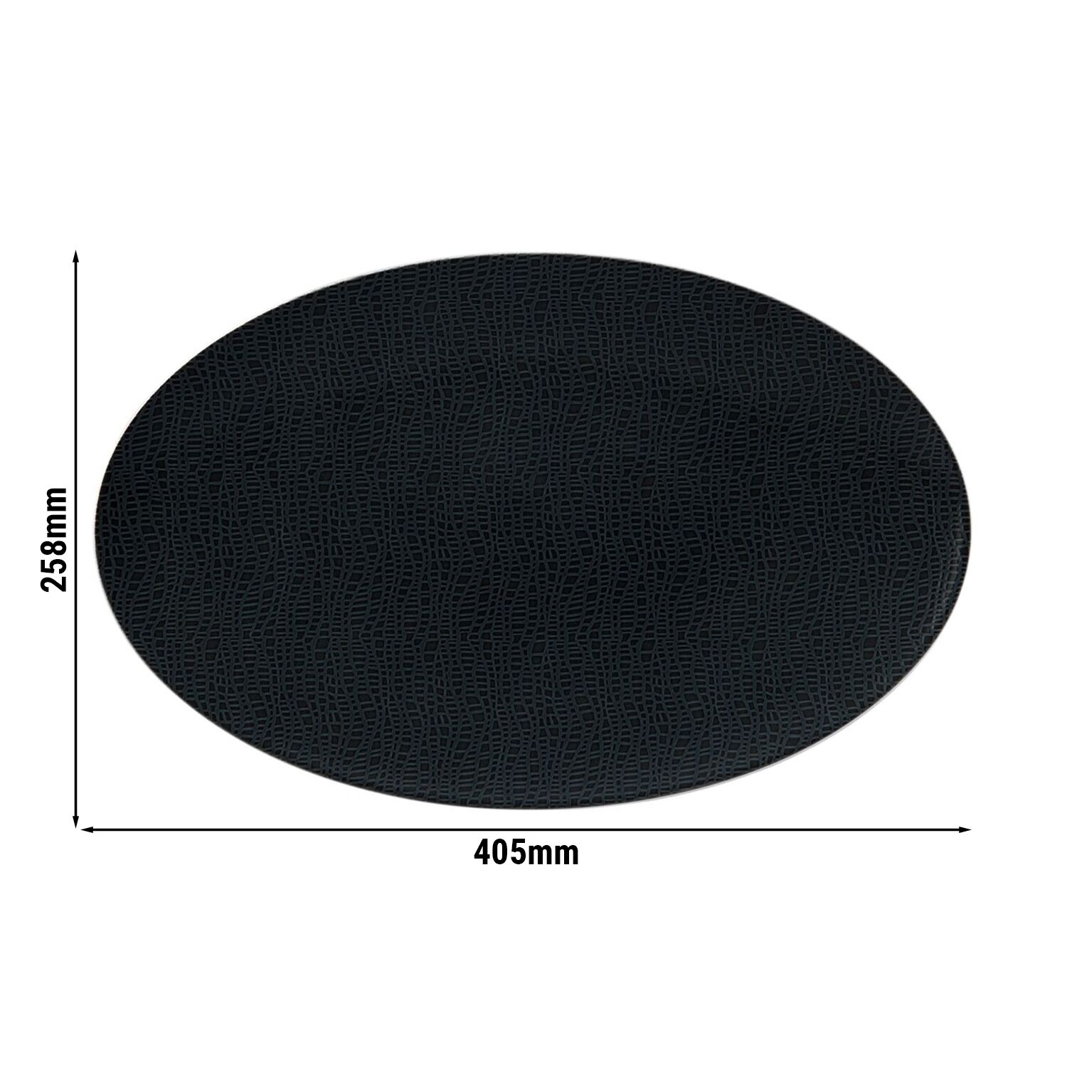 (2 pièces) SELTMANN WEIDEN | Plat de service - 400x255 mm - Noir         