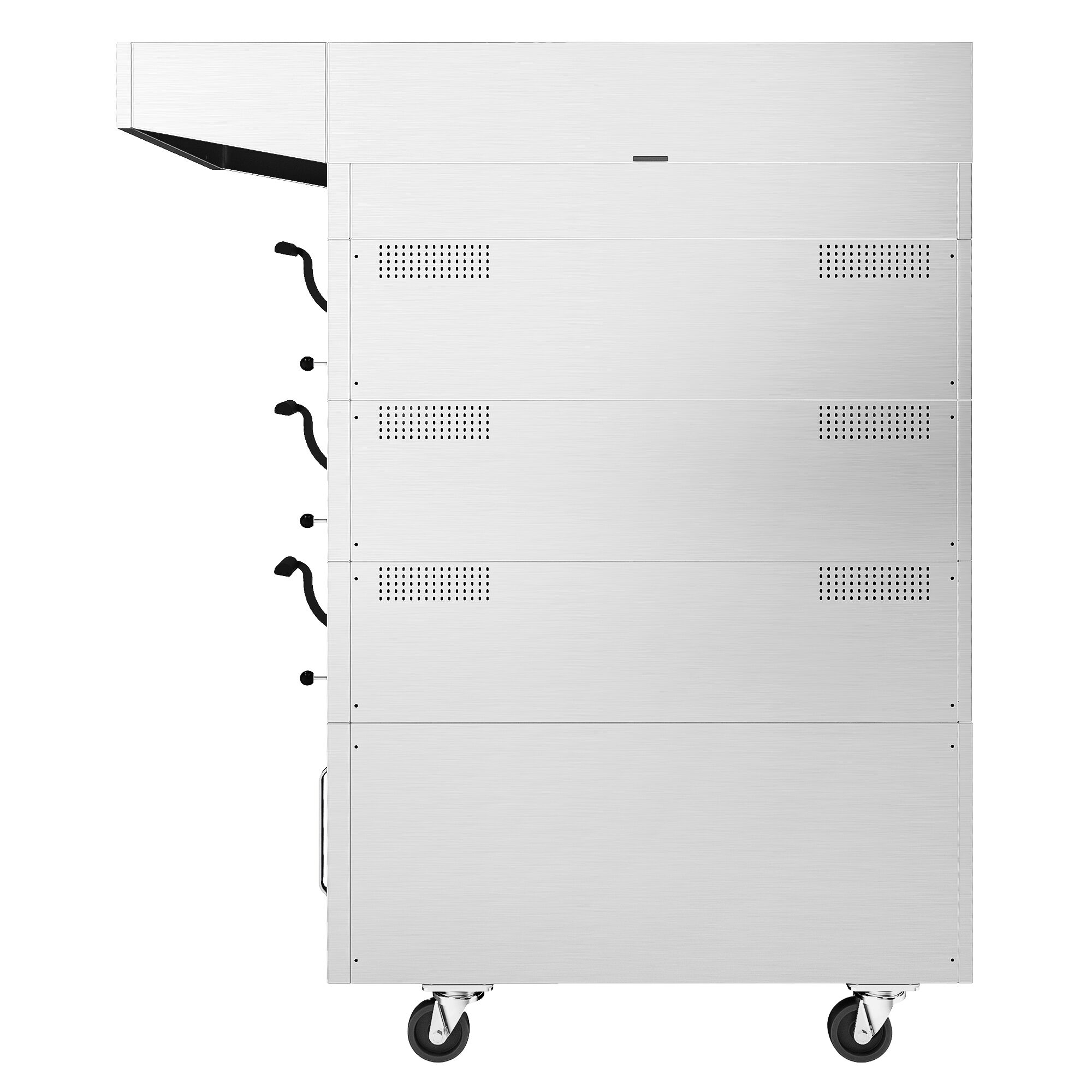 Four à étages de boulangerie avec fonction vapeur - numérique - 3 chambres de cuisson - avec hotte et chambre de fermentation 12 x EN 600 x 400