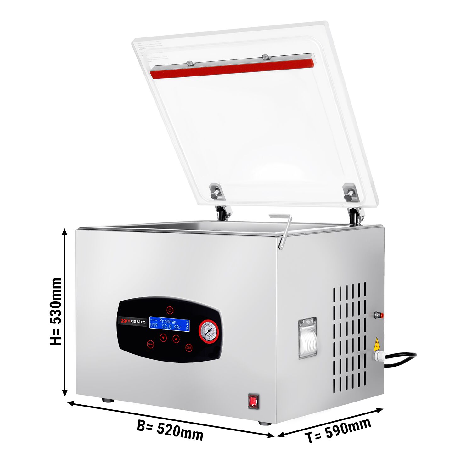 Chamber Vacuum Sealer - 8m³/h - 450W - Digital