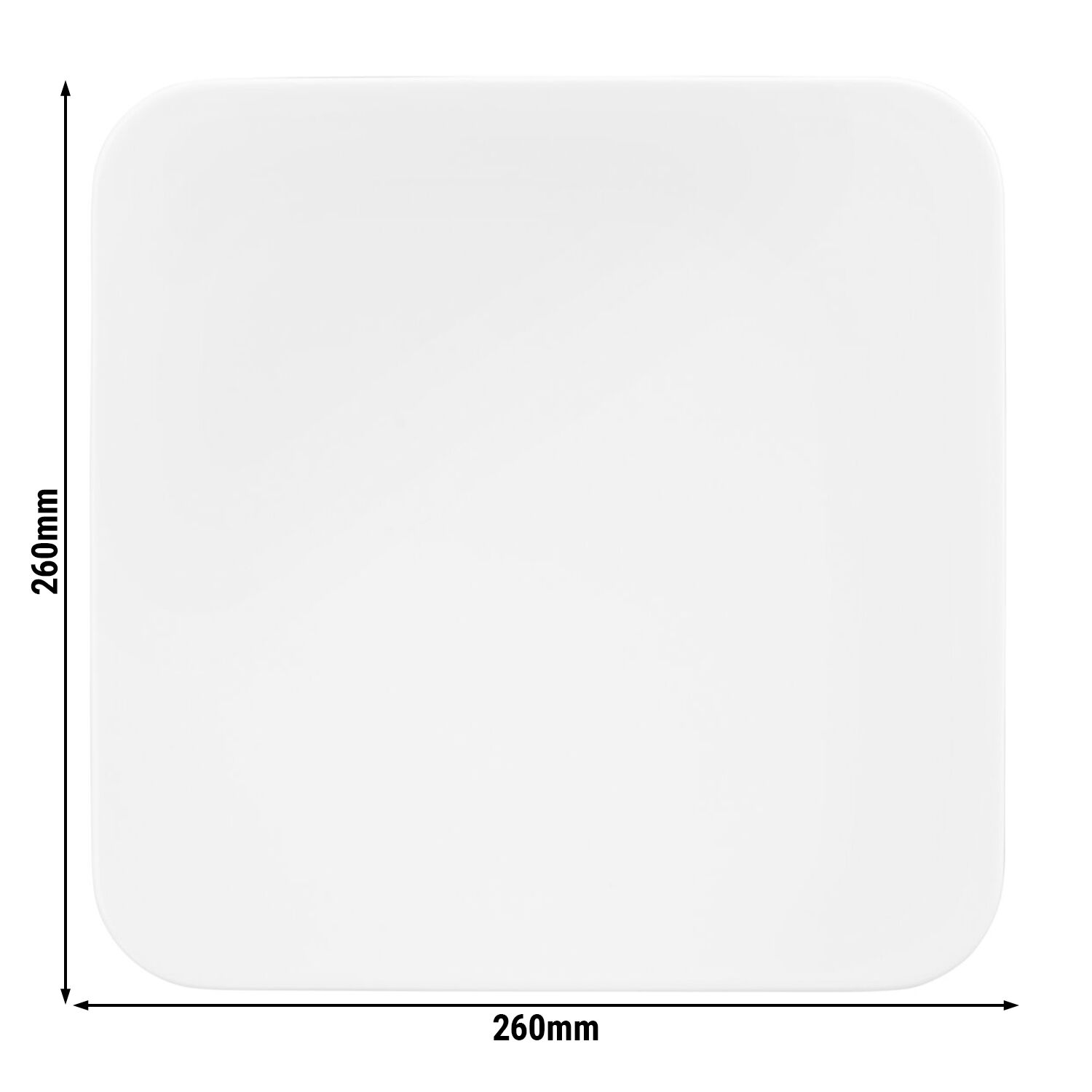(4 stuks) SELTMANN WEIDEN | Bord - plat vierkant - 290x290mm - Wit