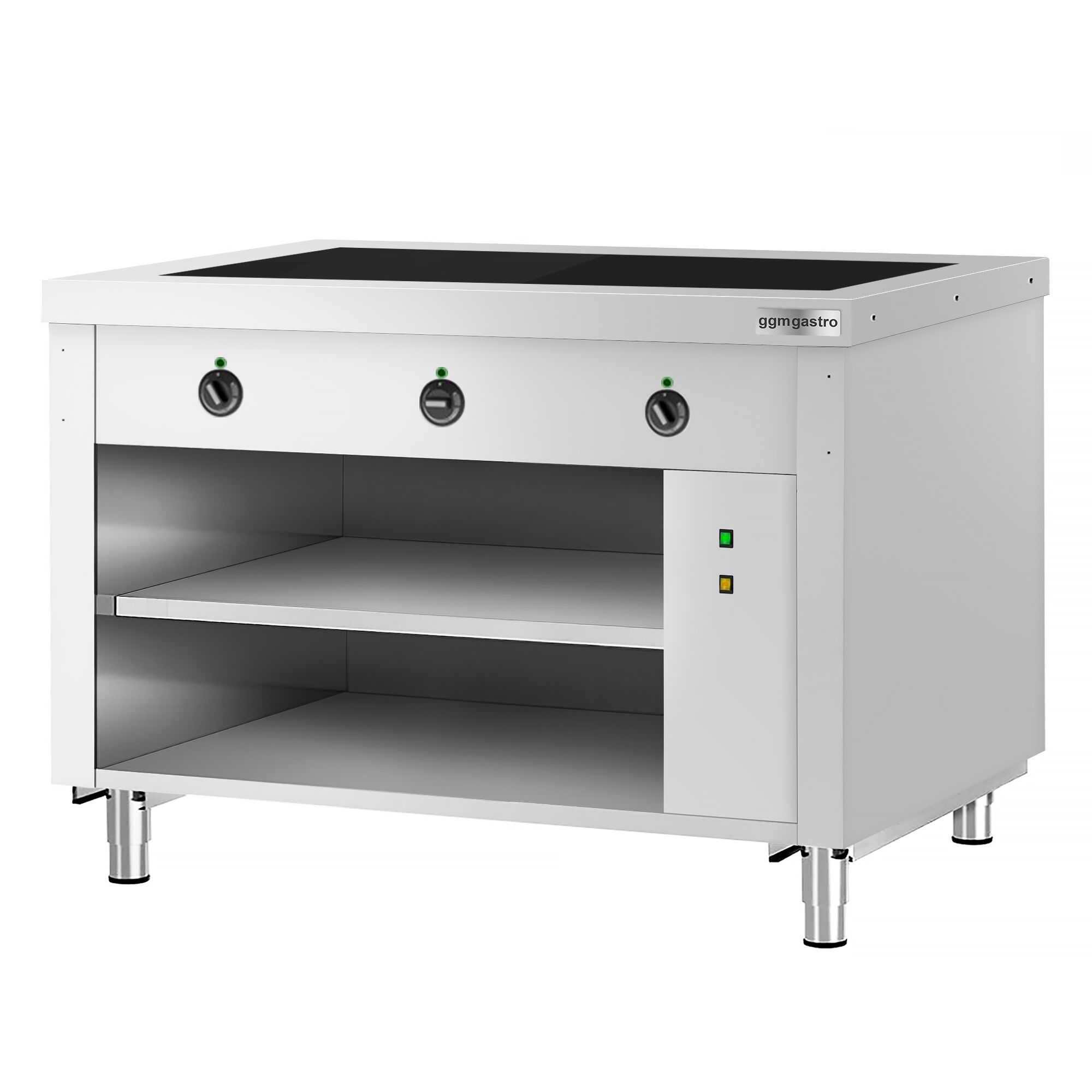 Buffet chaud KOPENHAGEN - 1240mm - avec plaque chauffante