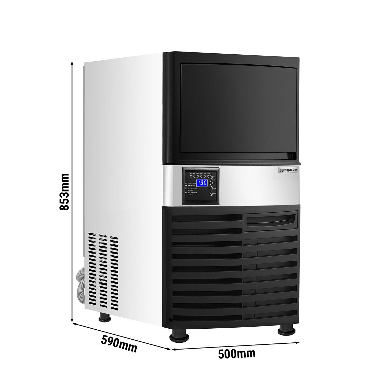 Machine à glaçons - Cubes - 55 kg/24 h