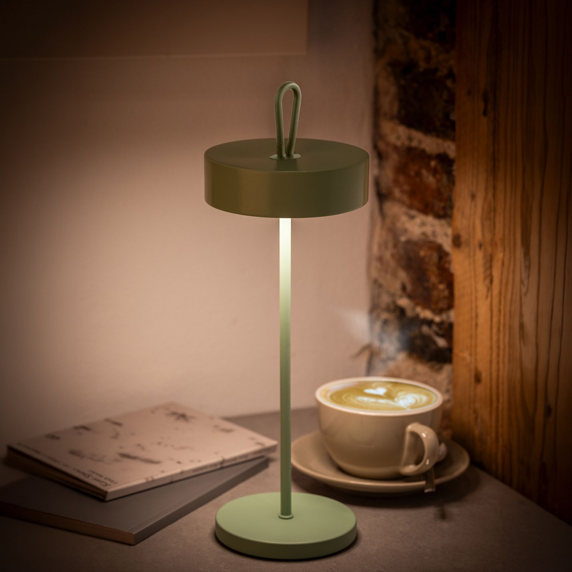 (4 pièces) Lampe de table – CLEO – dimmable en 3 niveaux – Ø 120 mm – Mint