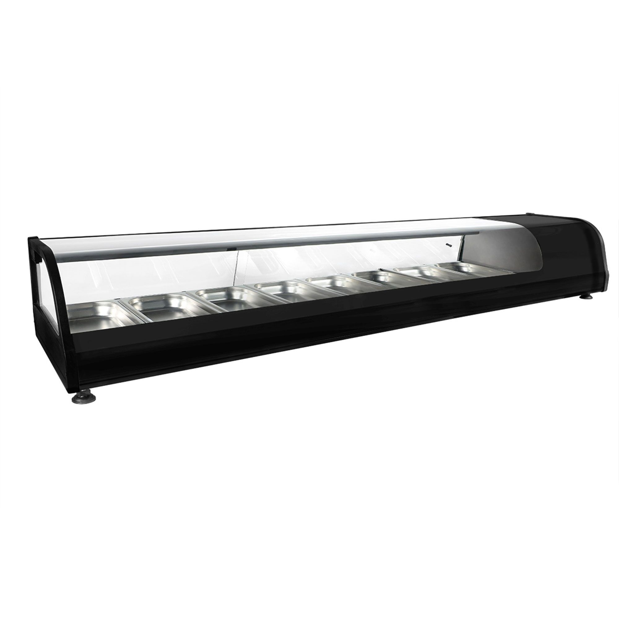 Vitrine à tapas réfrigérée PREMIUM - 1750x400mm - 8x GN 1/3