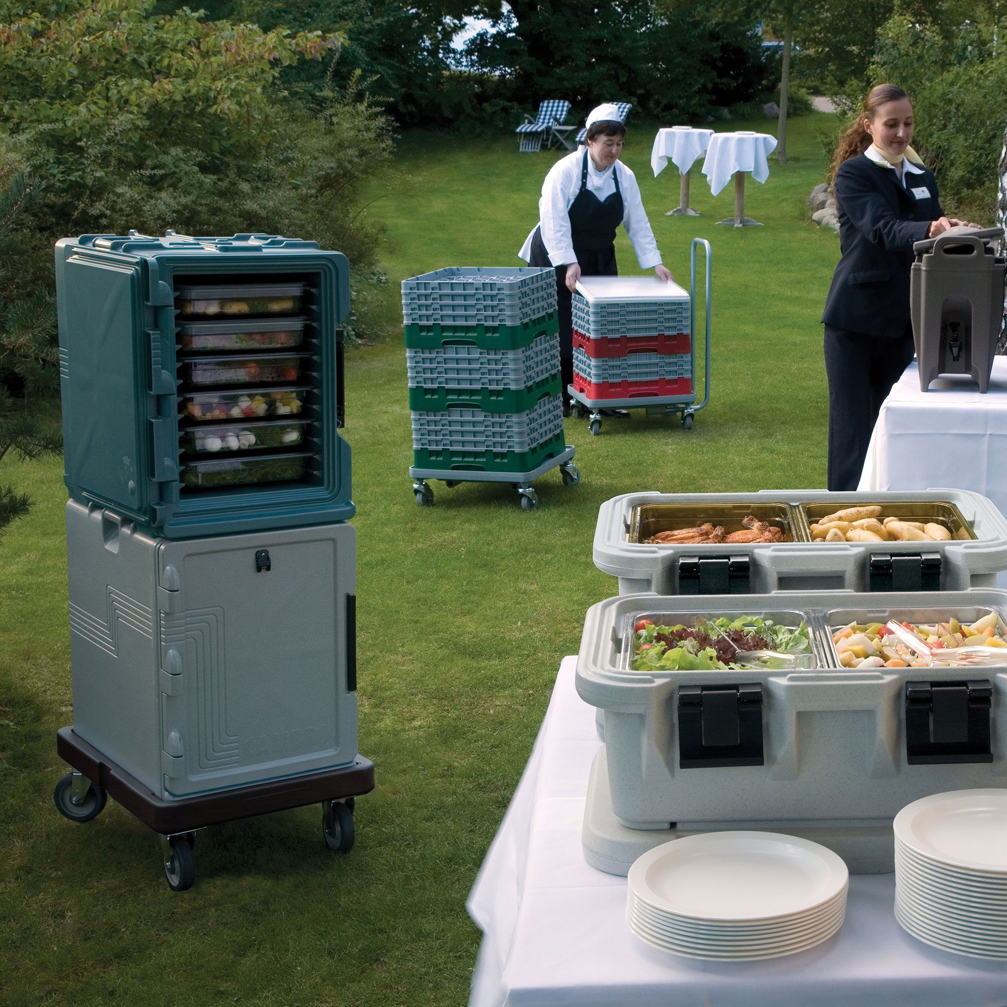 CAMBRO | ULTRA PAN CARRIER® - CamDolly® - Carrello per UPCS400401, UPC400110 e UPC400401 - Blu ardesia