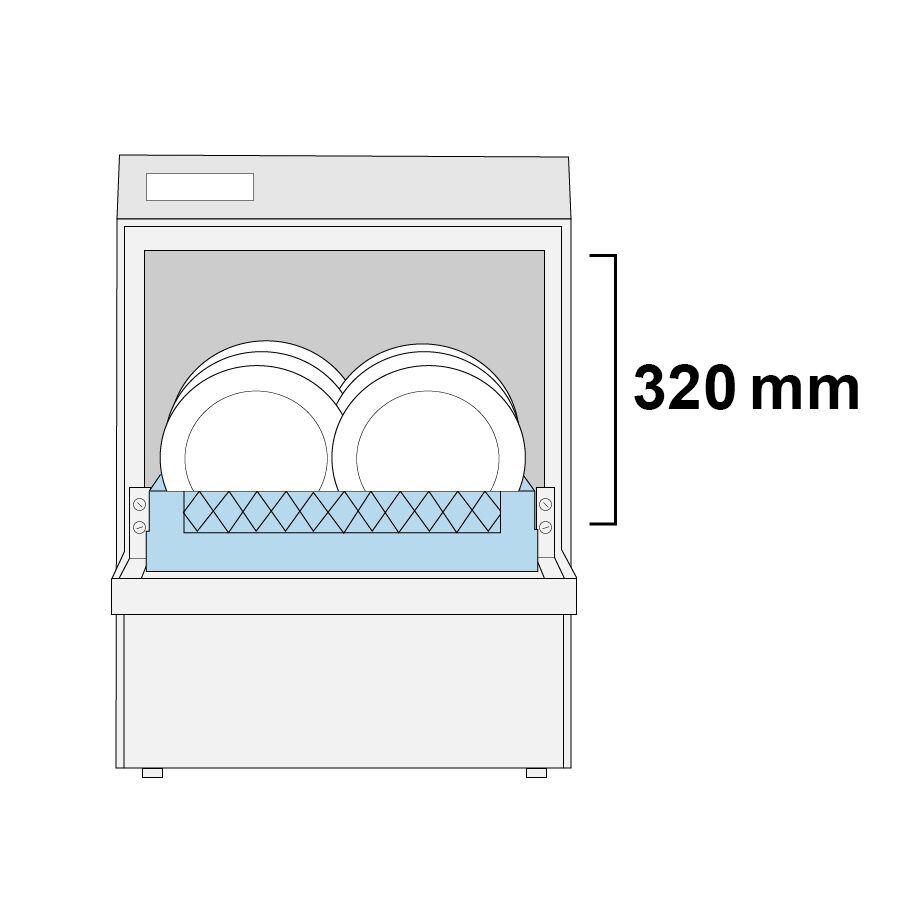 Geschirrspülmaschine - 3,6 kW - mit Reiniger-, Klarspüler- & Laugenpumpe