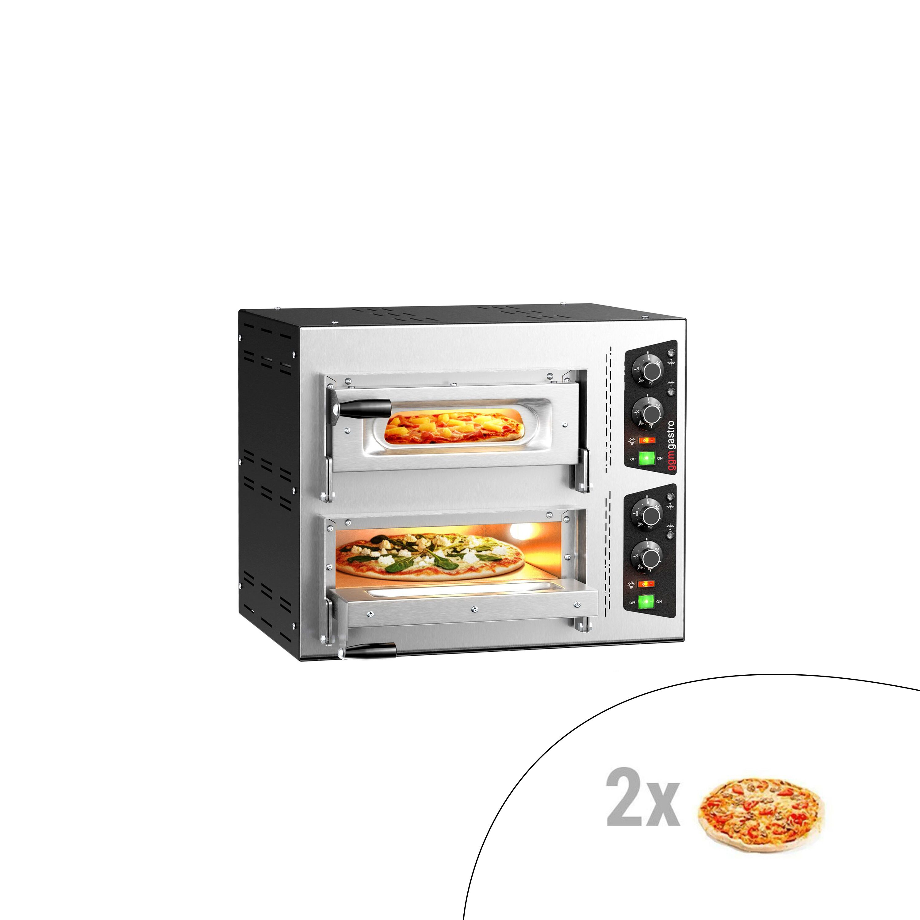 Four à pizza électrique - 1+1x 35 cm - Manuel