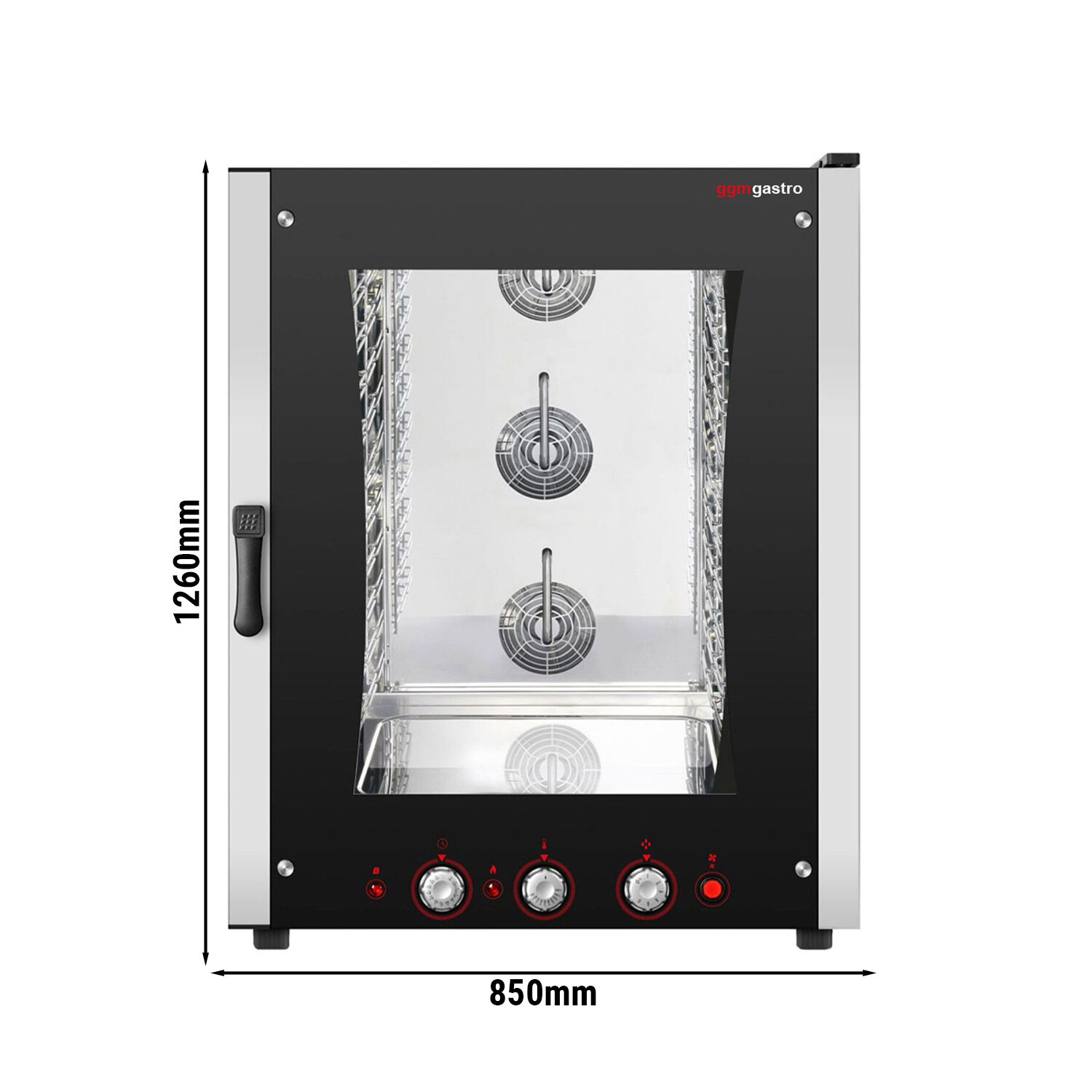 Commercial Bakery Gas Combi Oven – 10× GN 1/1 & 600×400 - Manual - Direct steam - 270°C max