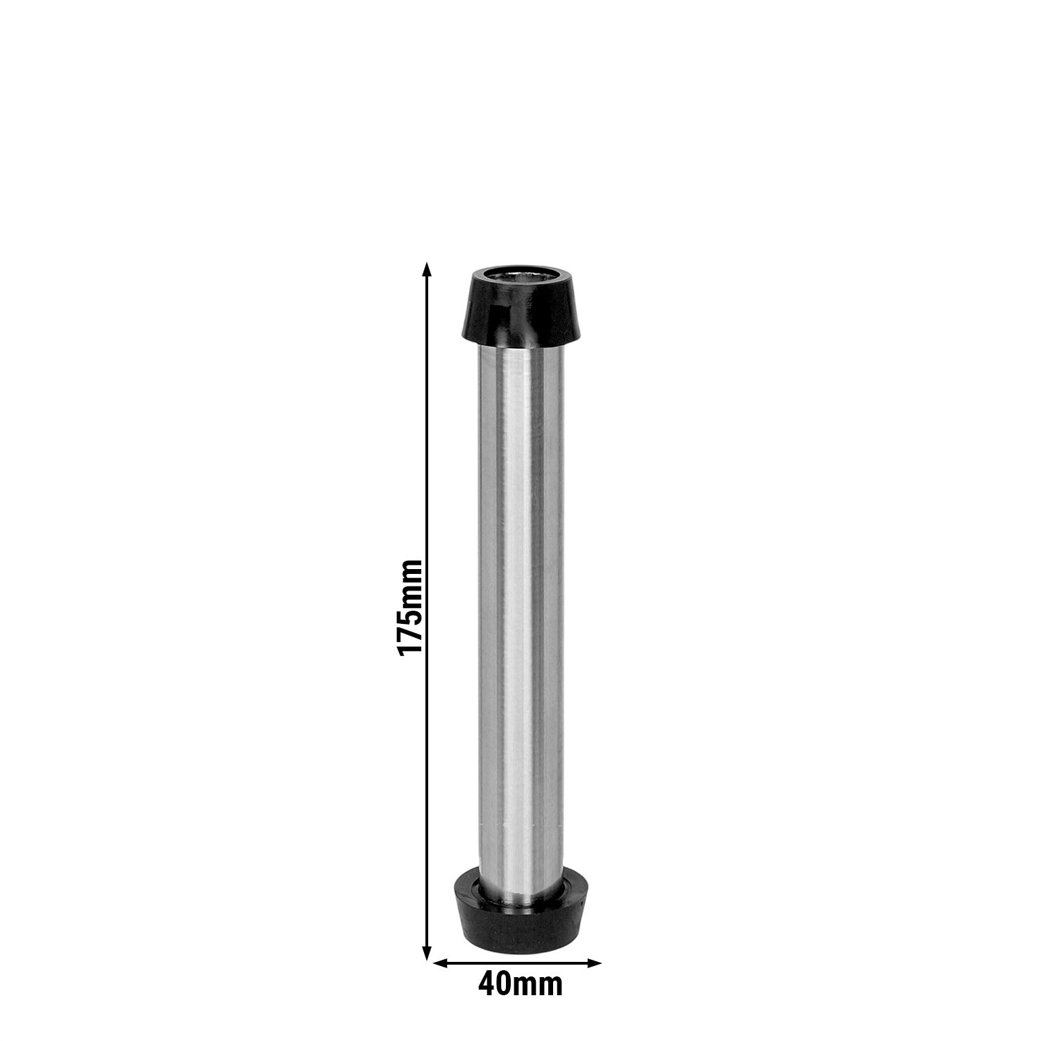 (4 pièces) FUCHS | Vanne à tube vertical Acier inoxydable 18/10 - Version combinée - 1-1/4 + 1-1/2 - 175mm