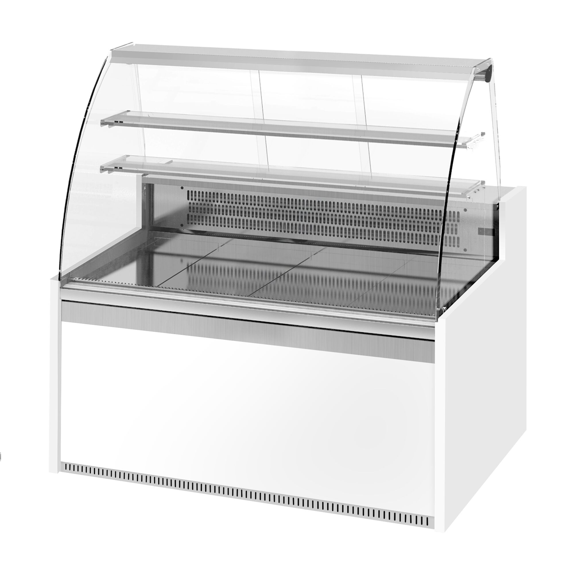 Comptoir vitrine réfrigérée - 1622x985mm - +4/+8°C - 271L - 2 portes - 2 étagères