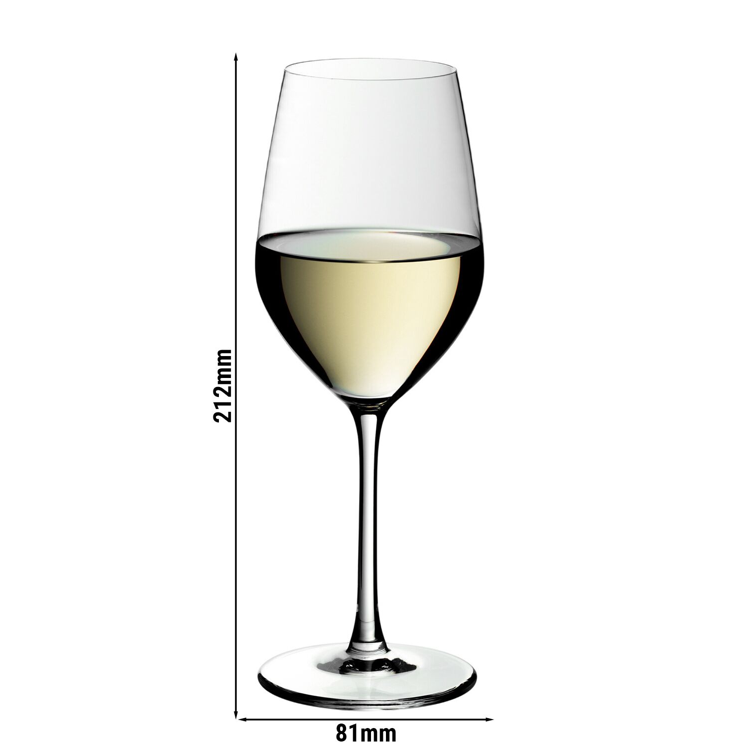 (6 pièces) WMF | ROYAL – Verre à vin blanc 02 – 390 ml – avec trait de jauge