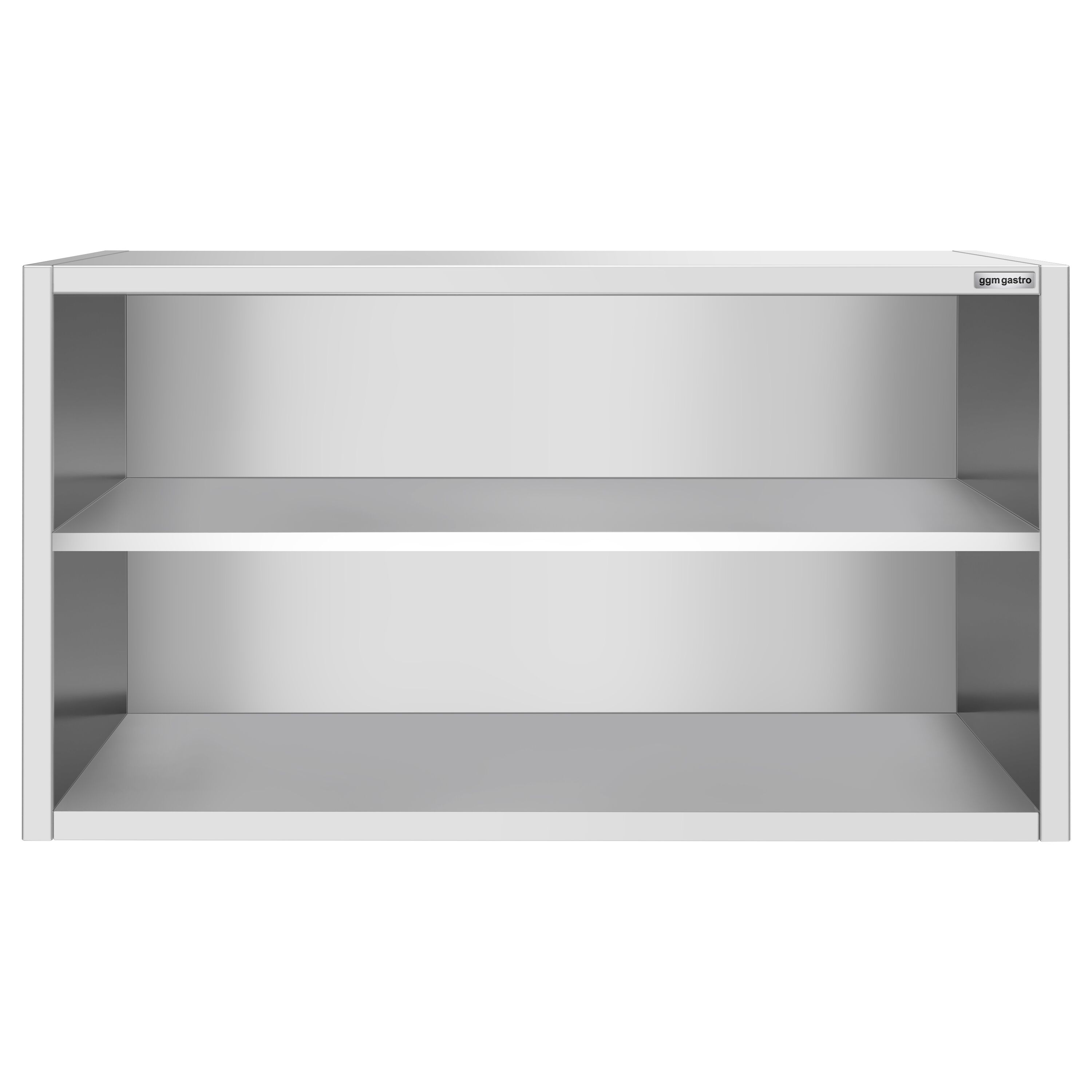 Armoire murale en acier inoxydable PREMIUM - 1400x400mm - sans portes (ouvert) - 800mm de haut