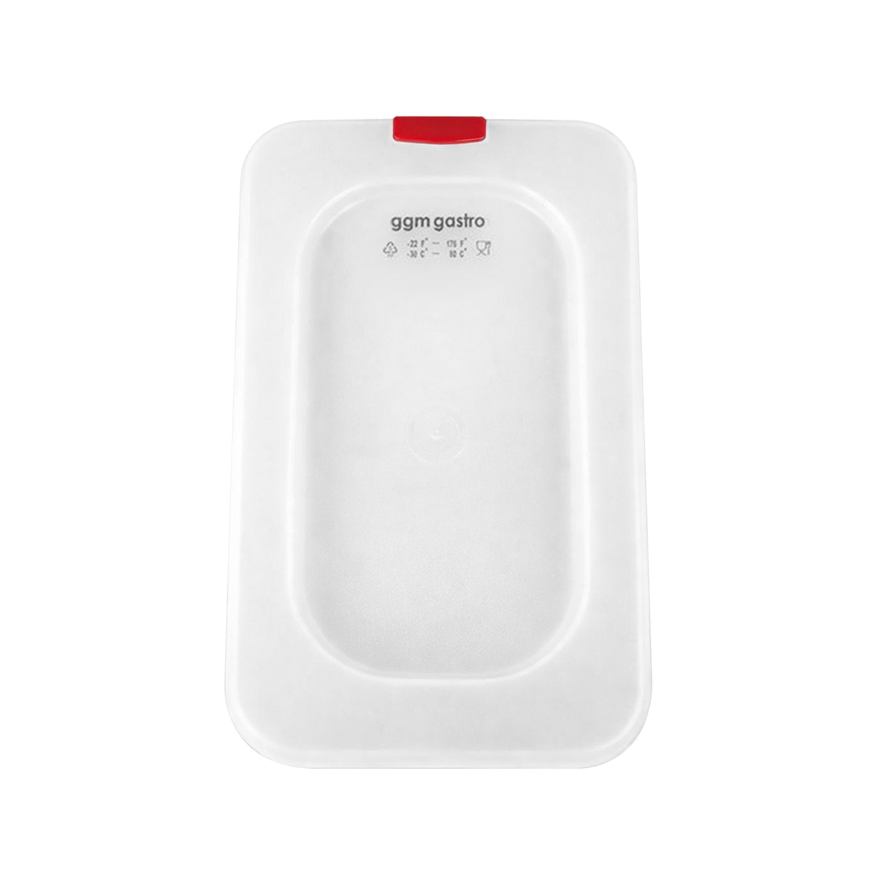 (6 pièces) Couvercle GN en Polypropylène 1/9 - Transparent - 176 x 108 mm - Hauteur: 13 mm