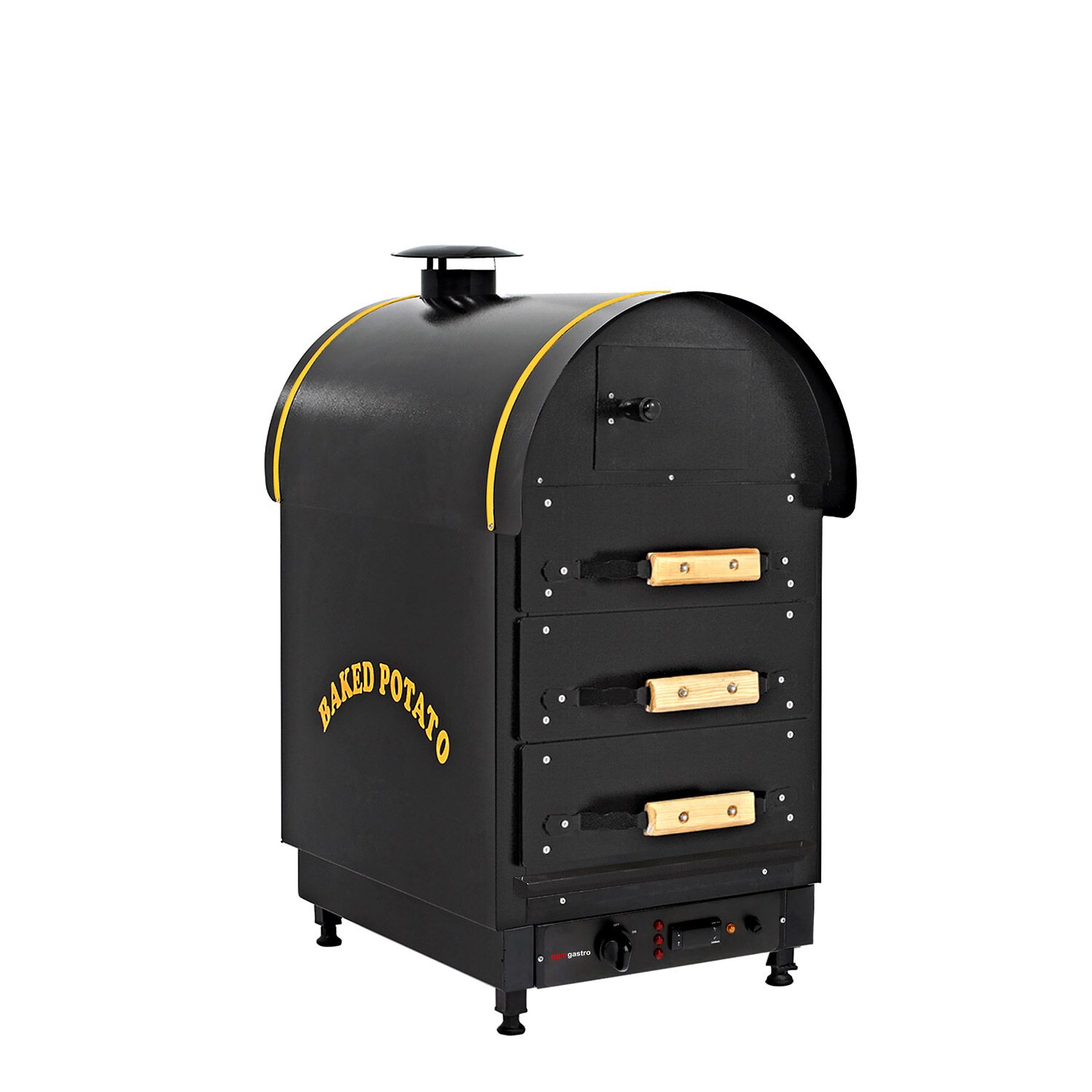 Commercial Electric Jacket Potato Oven - Digital Controls - 4.5kW - 380V - 500x980x700mm - with 3 drawers