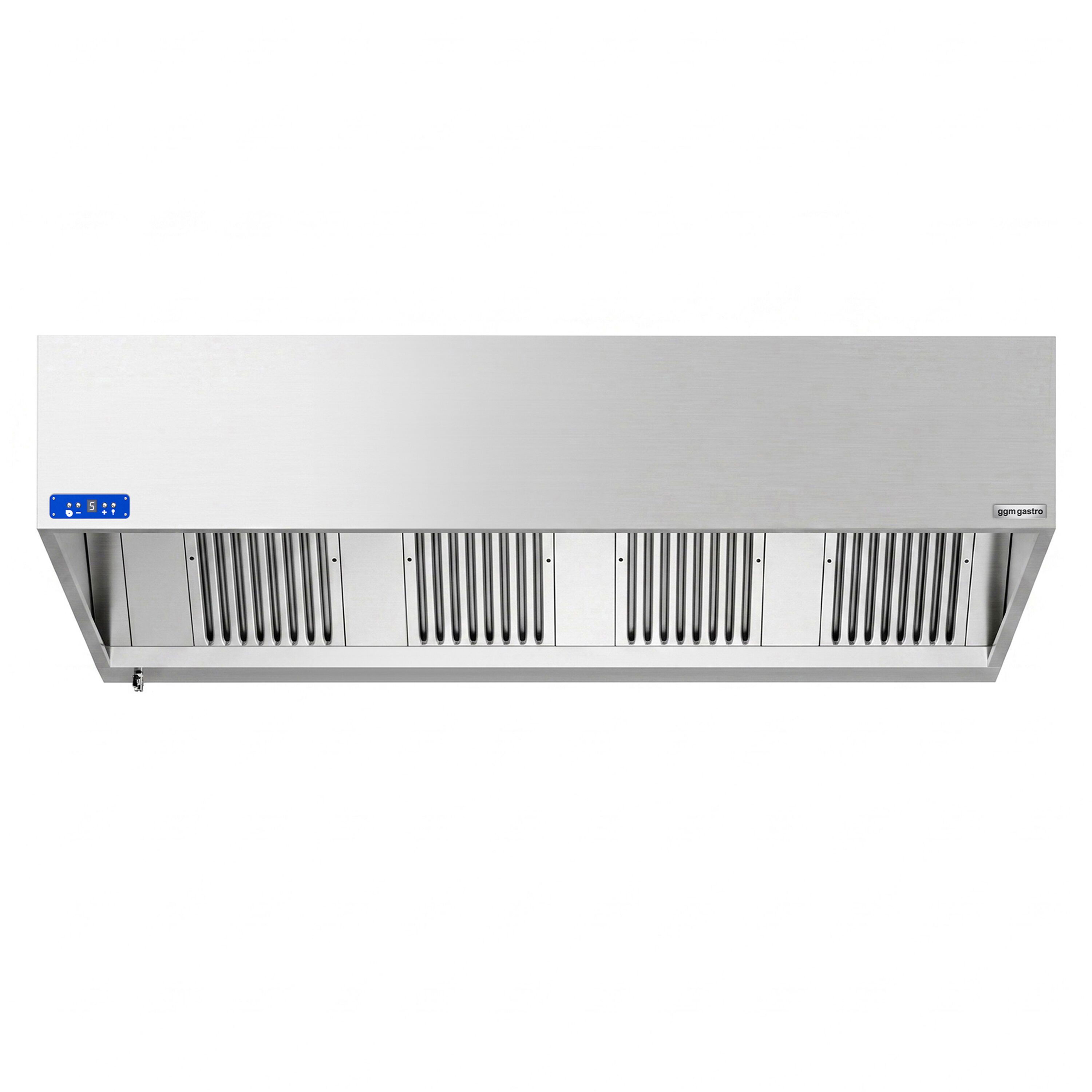 Commercial Wall-Mounted Extractor Hood with Motor – 2000mm – with Speed Controller, Baffle Filters & Lighting