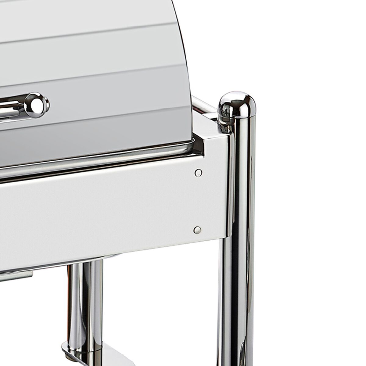 Chafing dish électrique - GN 1/1 - avec couvercle roll top - Finition chromée