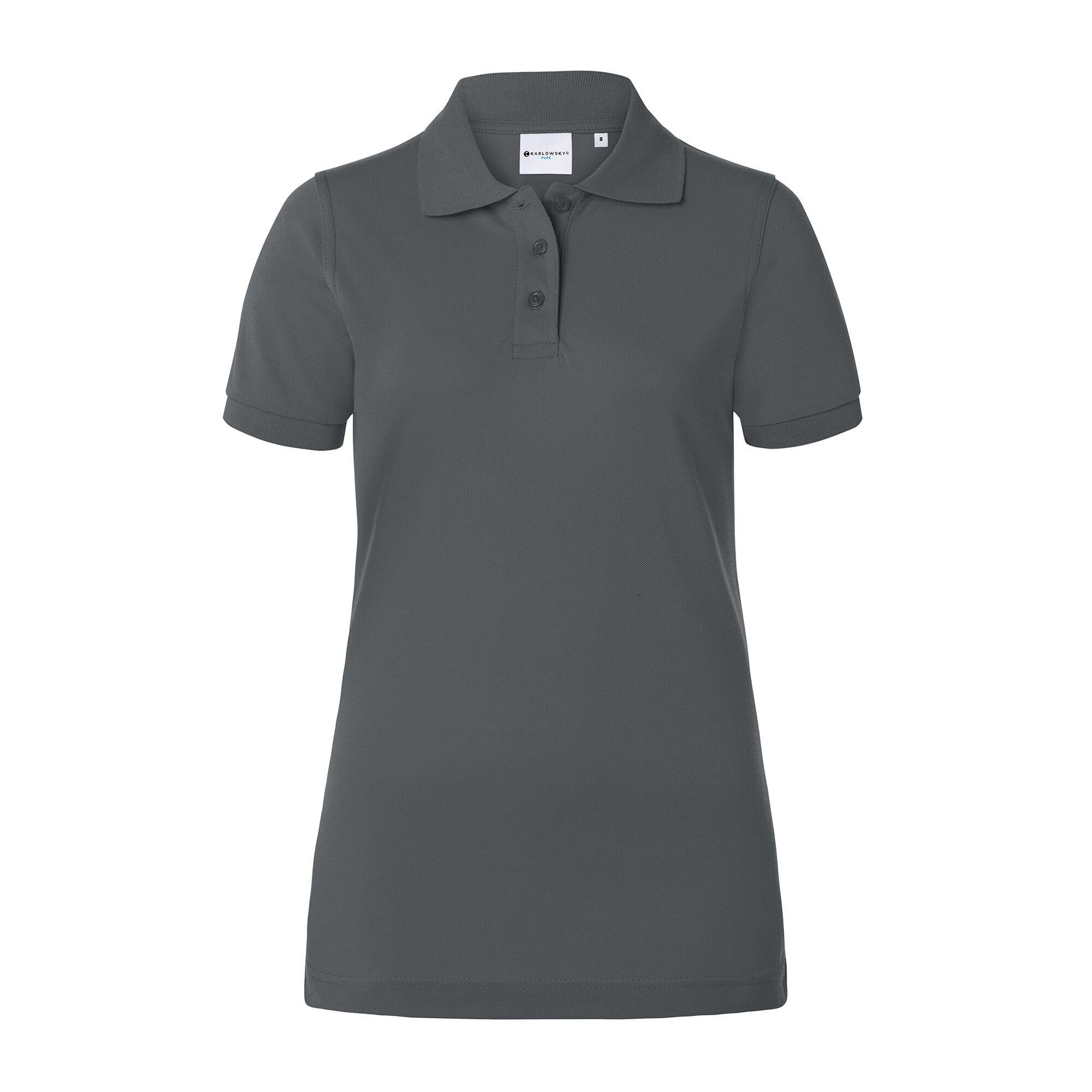 KARLOWSKY | Ladies Workwear Polo Shirt Basic – Anthracite - 3XL - 100% Cotton - 60°C Wash