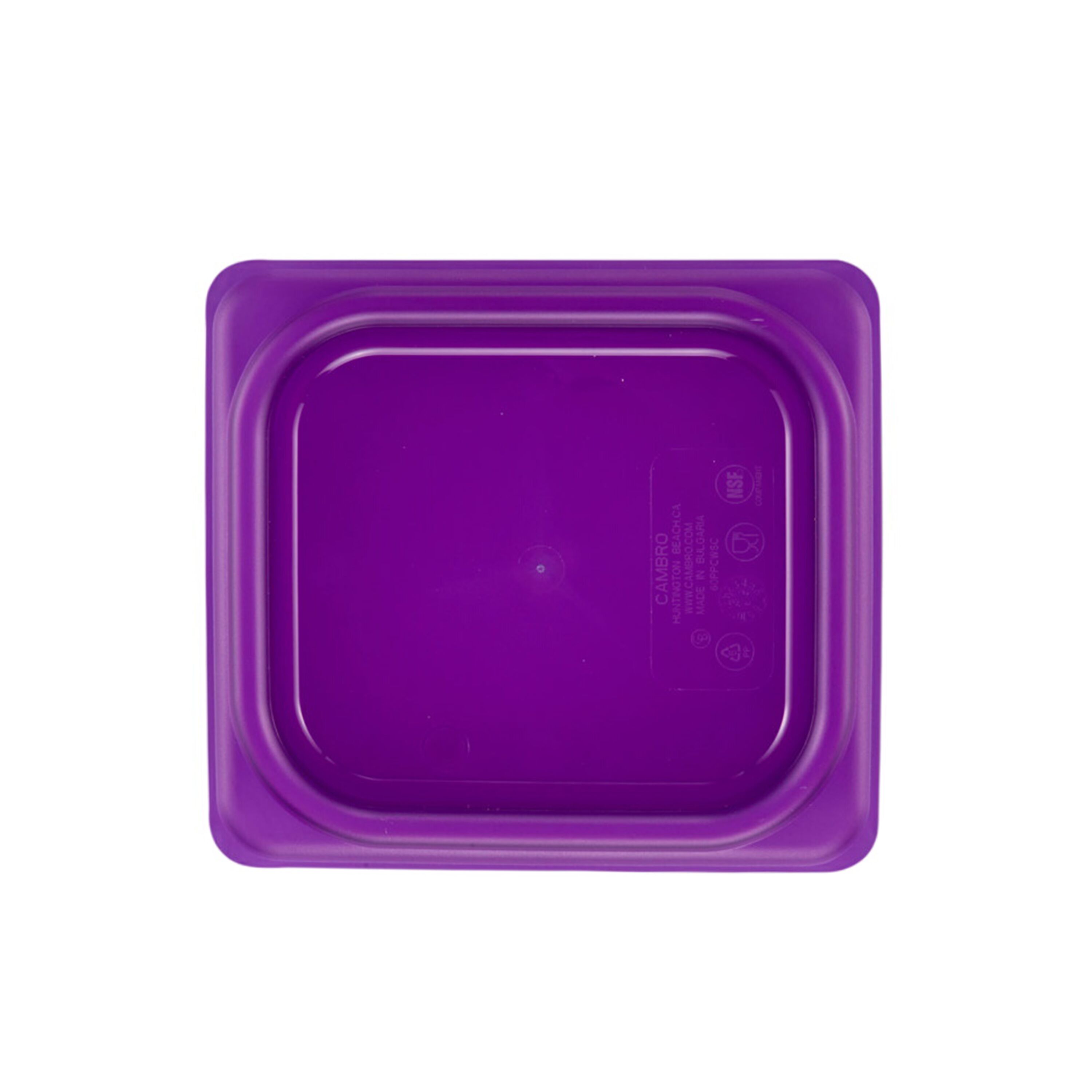 (6 pièces) CAMBRO | SafeTrak - Couvercle en polypropylène GN 1/6 - Violet