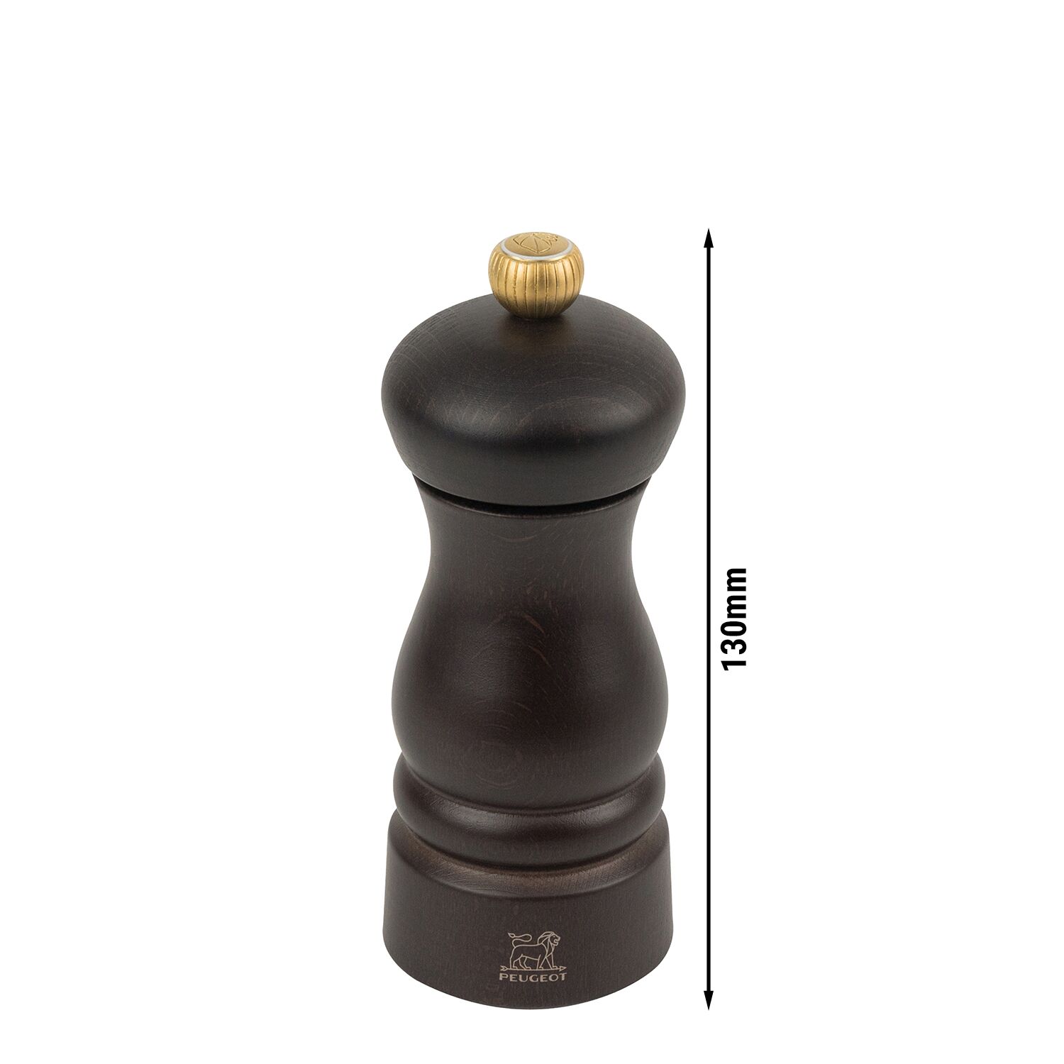 (6 pièces) PEUGEOT | CLERMONT - Moulin à sel - Bois - Chocolat - Hauteur : 130 mm