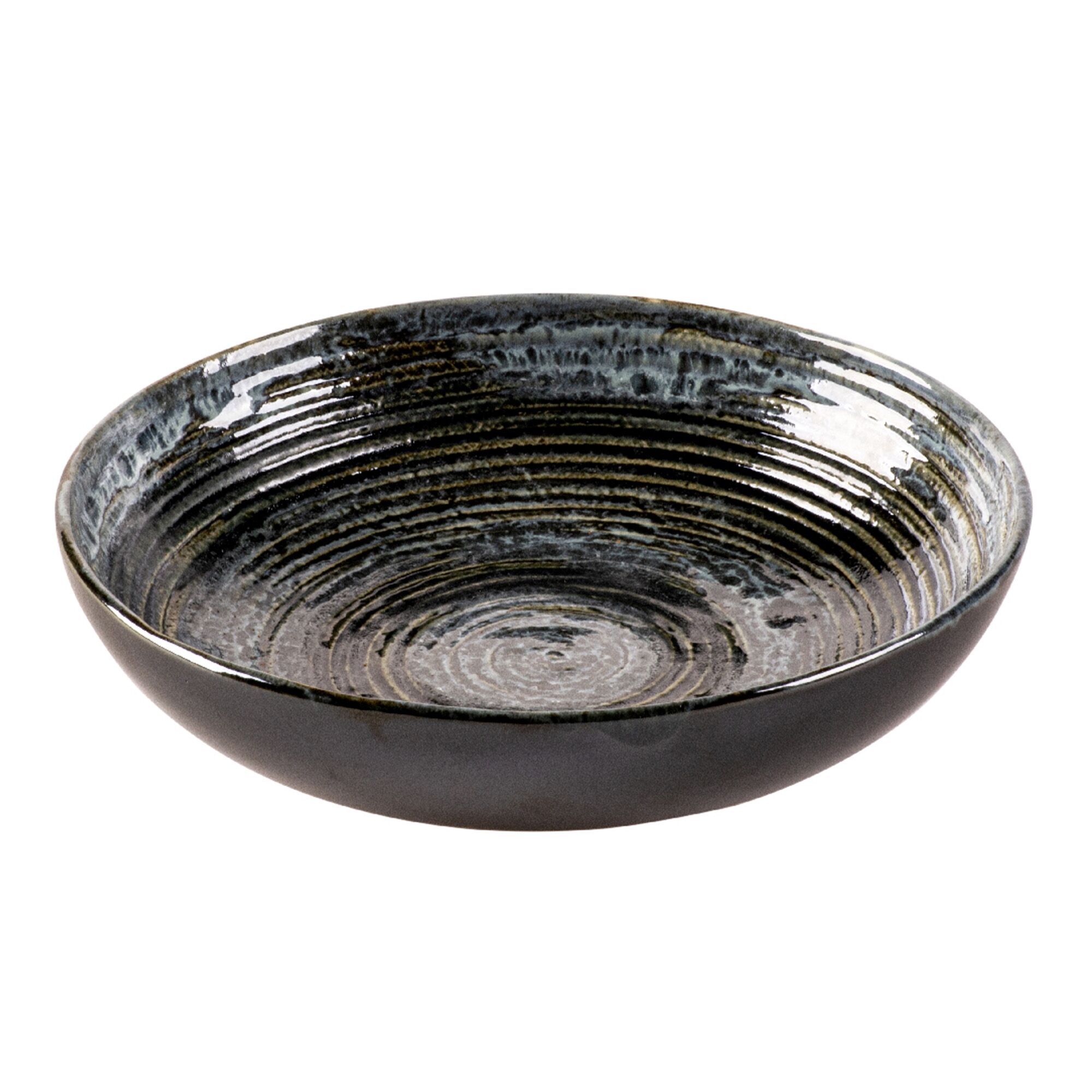 (6 pièces) METALLIC – Bol / Assiette creuse – Ø 220 mm – Argent