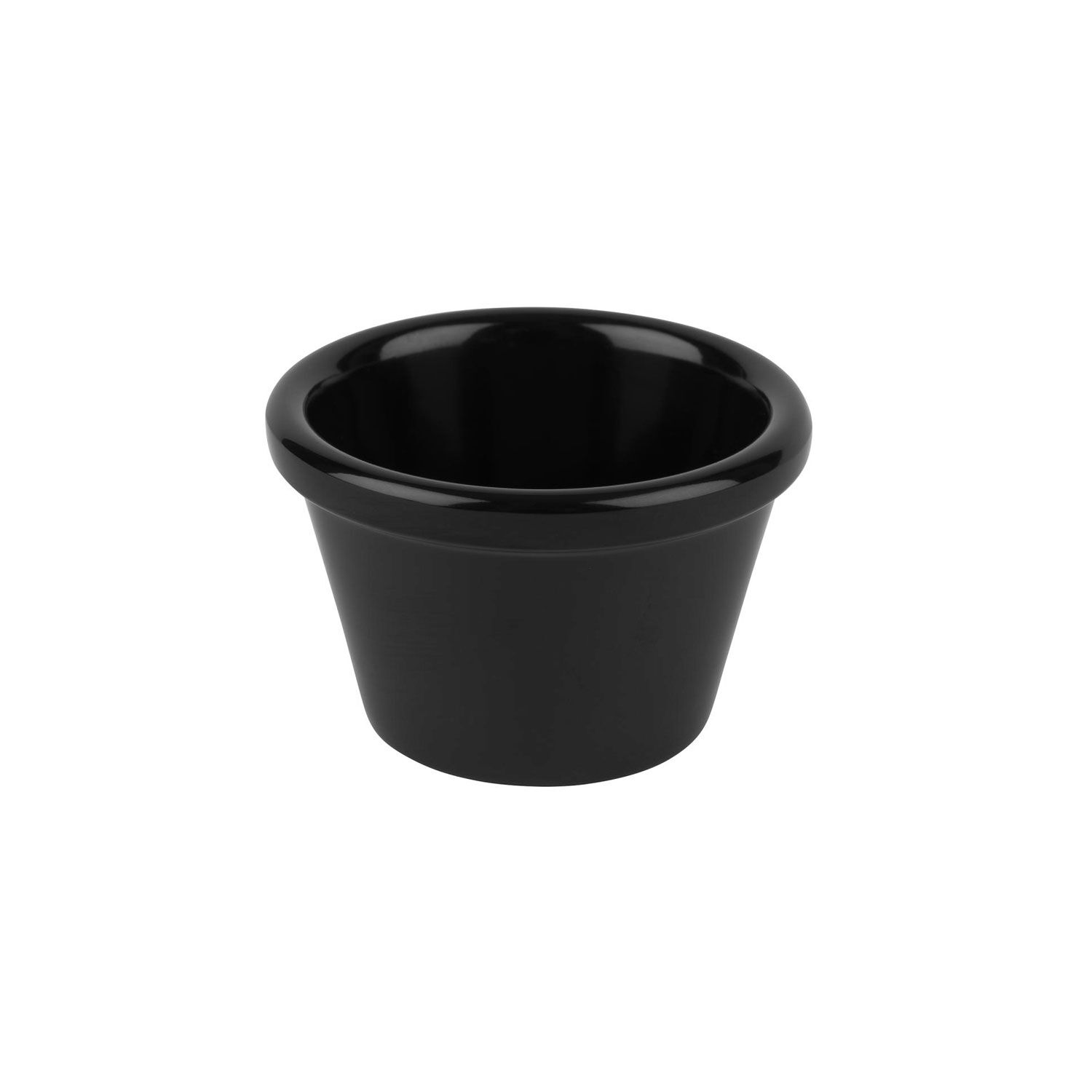 (24 pièces) Coupelles à sauce - CASUAL - Melamine - 50 ml - Ø 60 mm - Noir