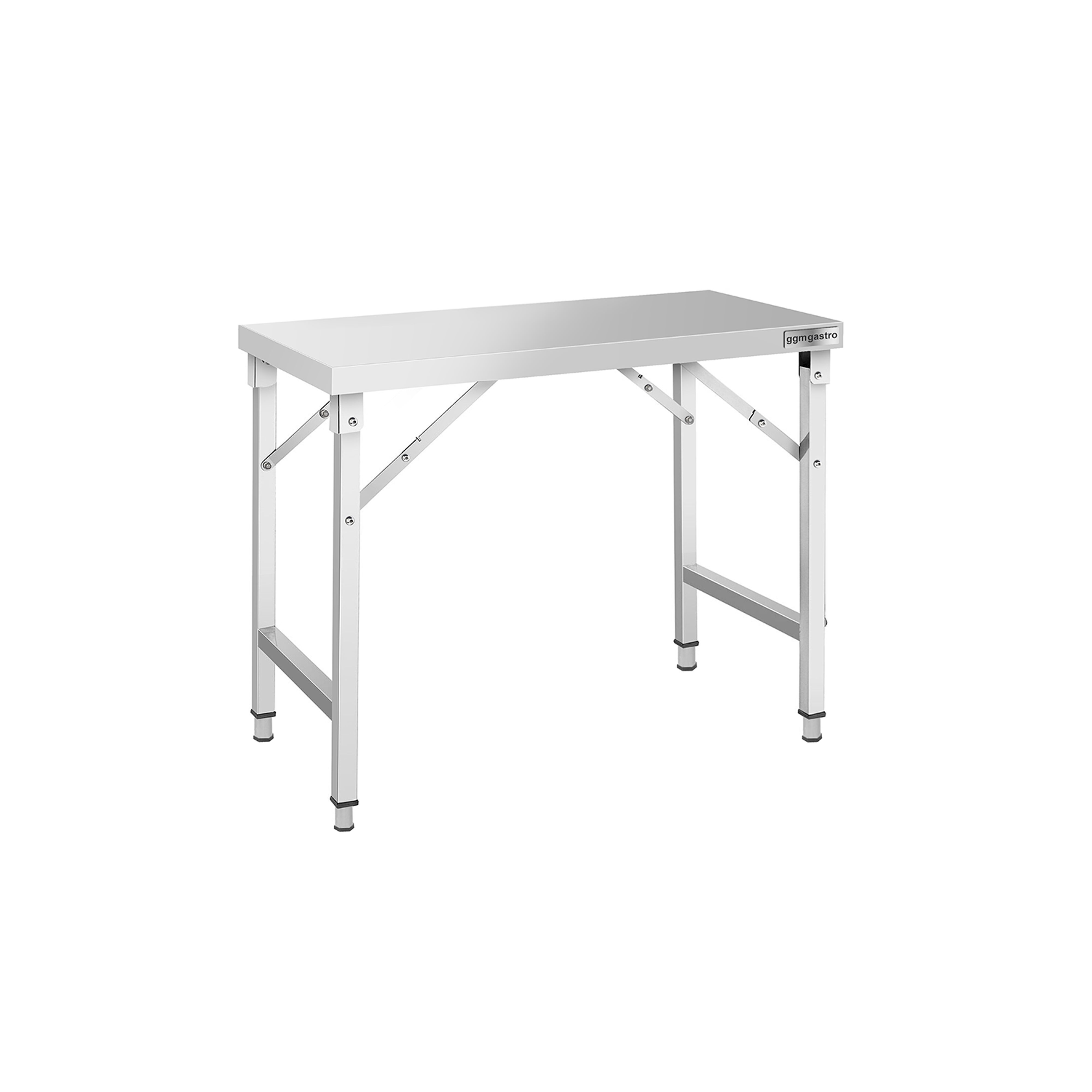 Table de travail en inox – pliable – 1200 × 600 mm