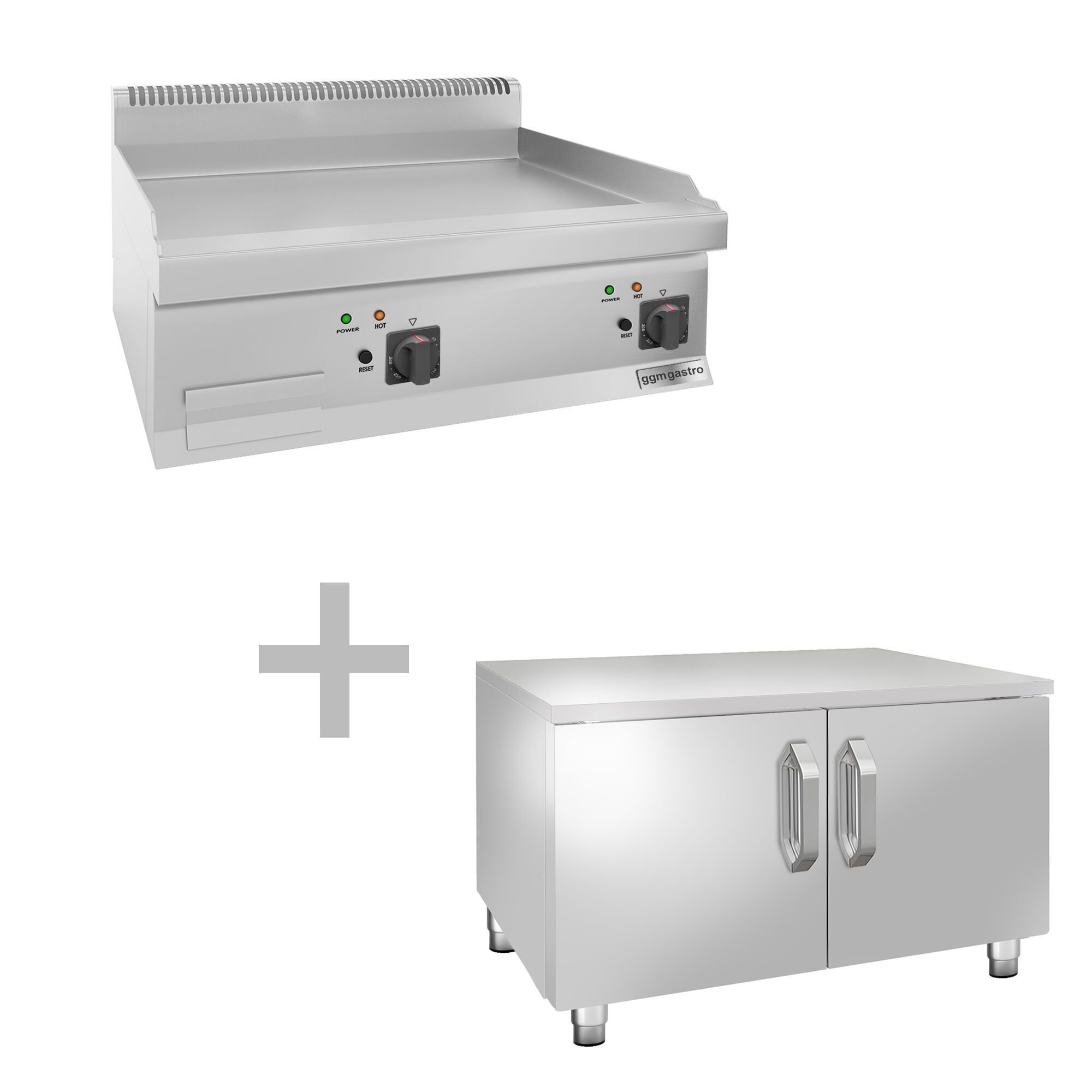Commercial Electric Griddle - 9.0kW - Smooth Plate - Cooking area: 595x500mm