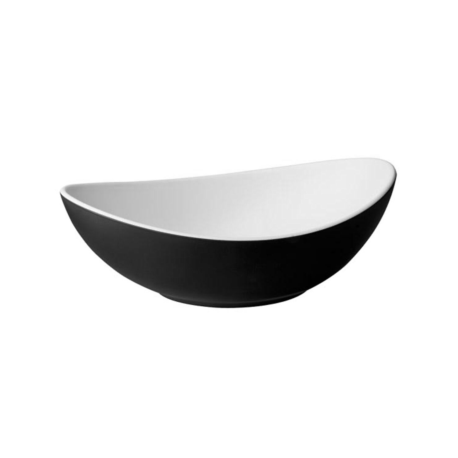 (6 pcs) Coupe - HALFTONE - Mélamine - 350ml - 175x135mm - Profondeur : 65mm - Noir/Blanc
