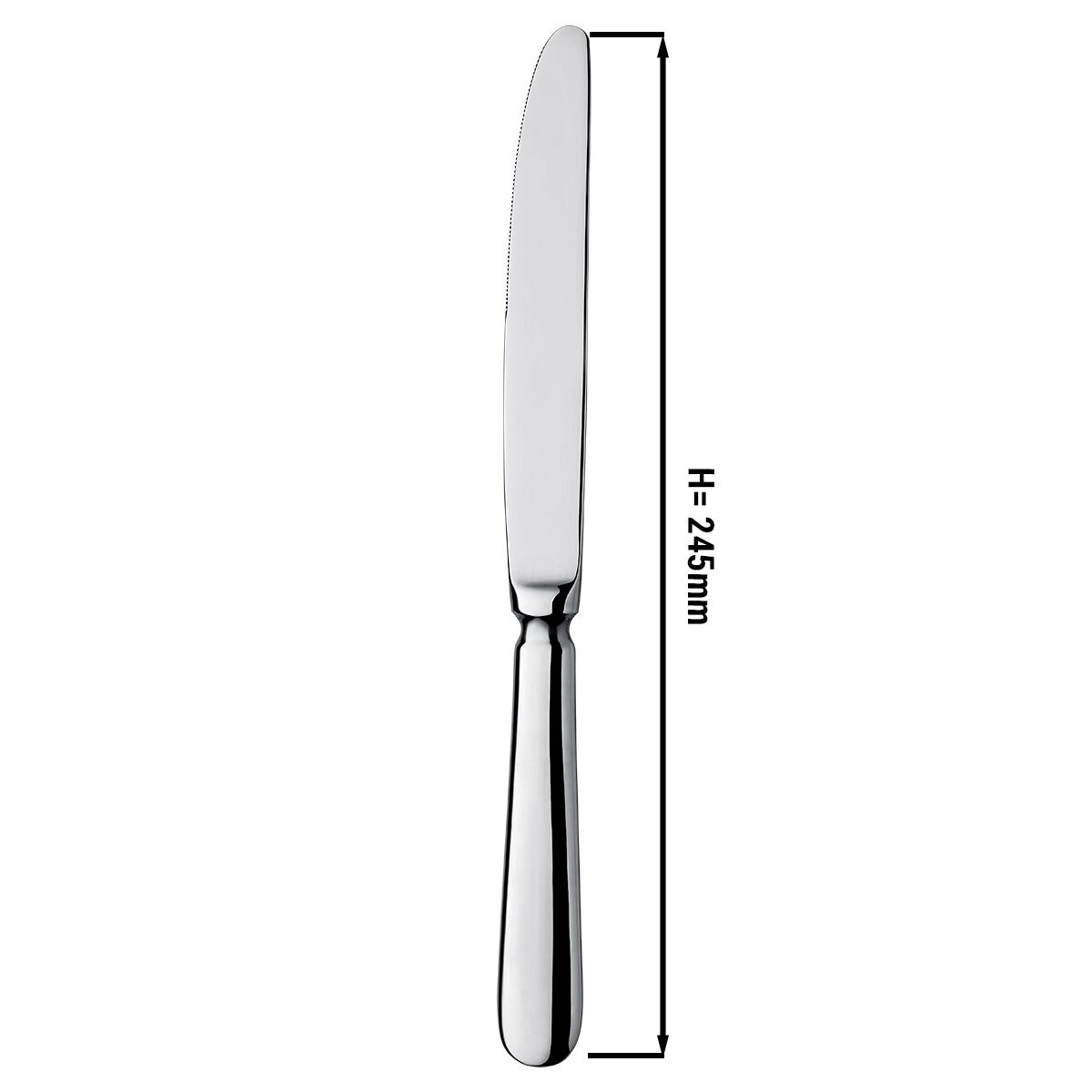 (12 pcs) Couteau à dessert Milo - Acier inoxydable 13/0 - 245mm - 12 pièces