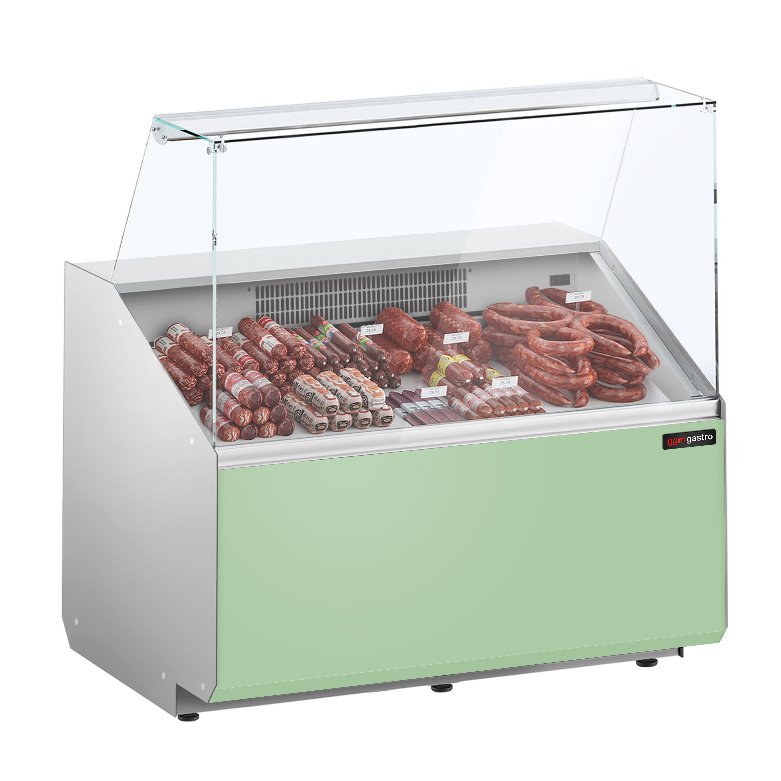 Serve Over Counter - 944x979mm - front panel light green - capacity 200 litres