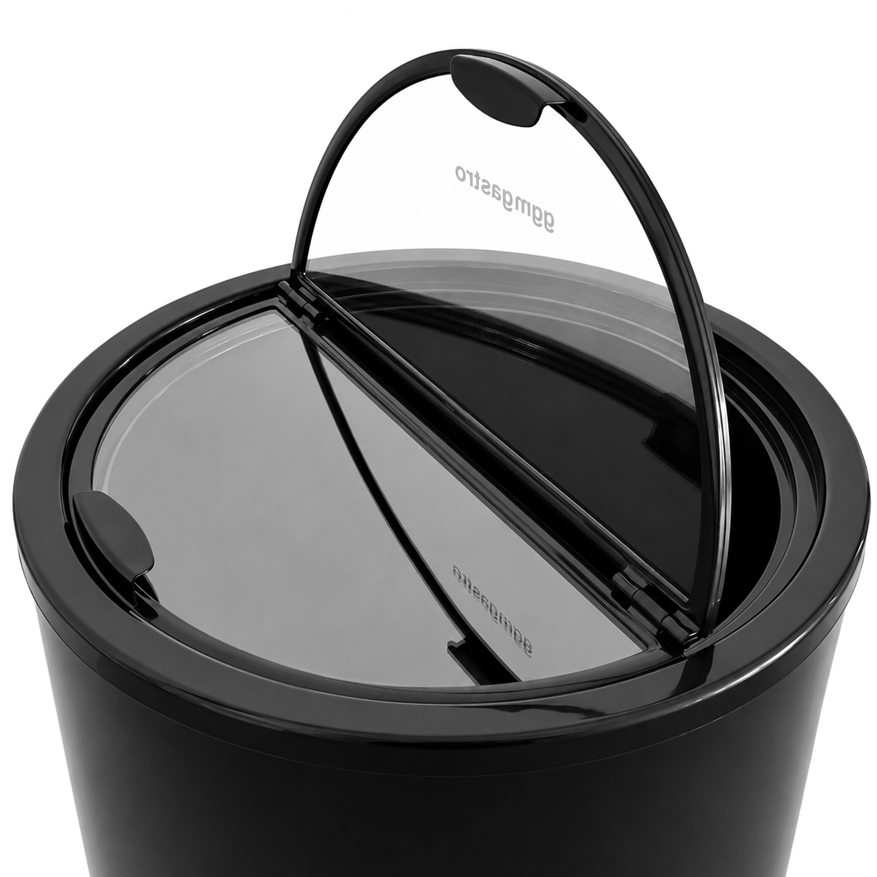 Réfrigérateur de fête / tonneau réfrigéré - 63 litres - couvercle en verre avec poignée & roulettes mobiles