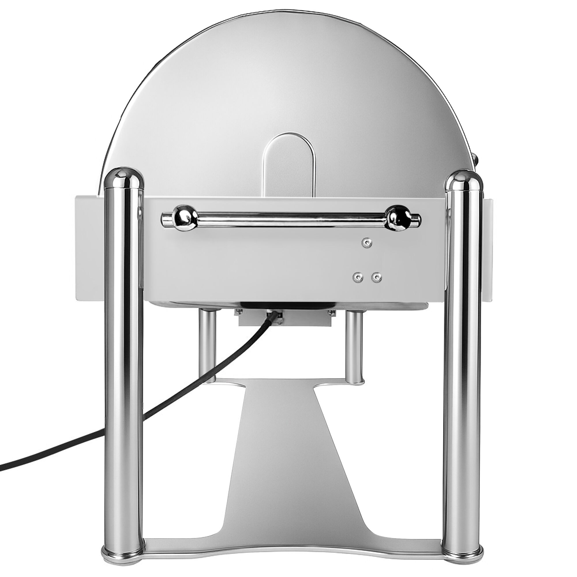 Chafing dish électrique - GN 1/1 - avec couvercle roll top - Finition chromée