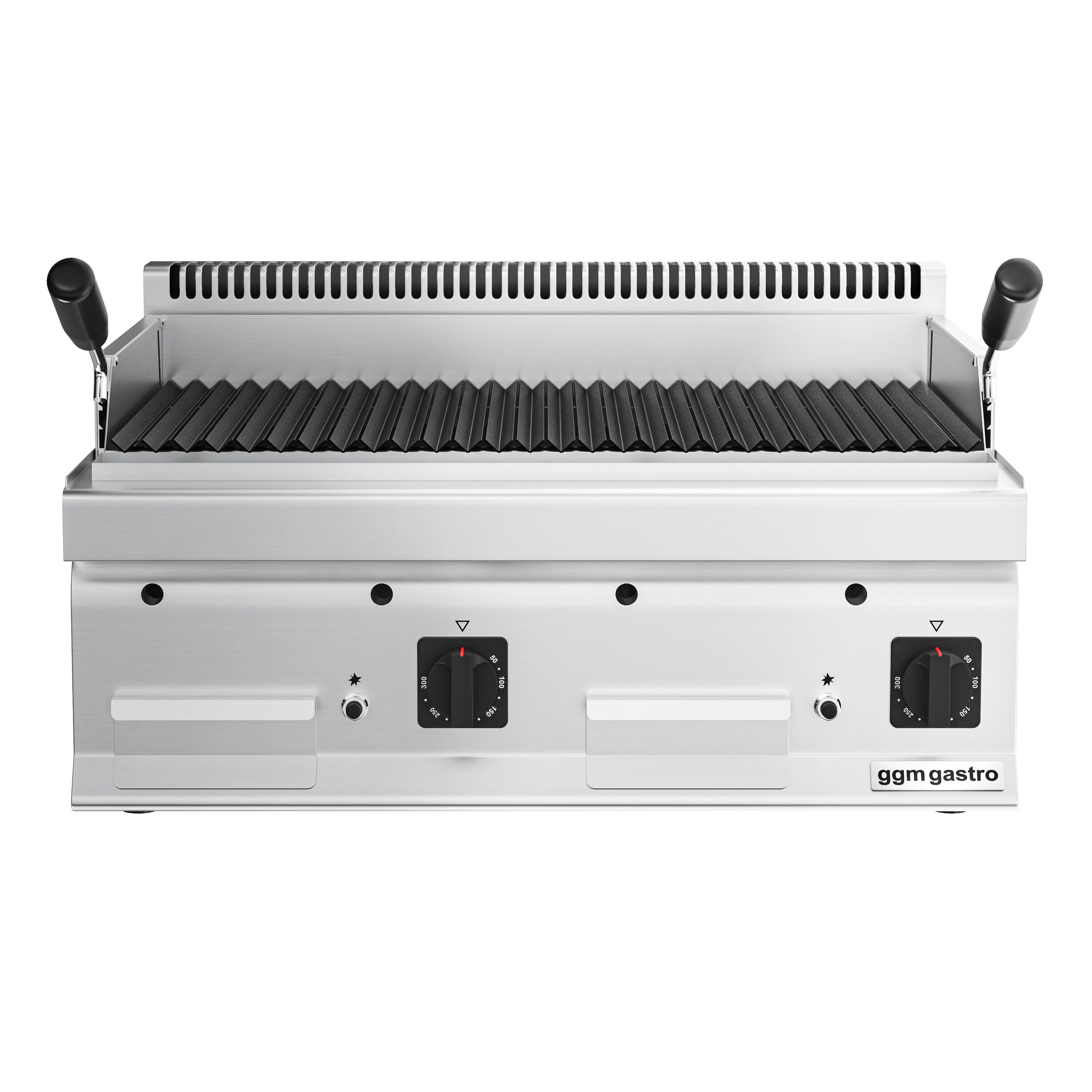 Grill à pierre de lave à gaz – 14 kW – grille inclinable