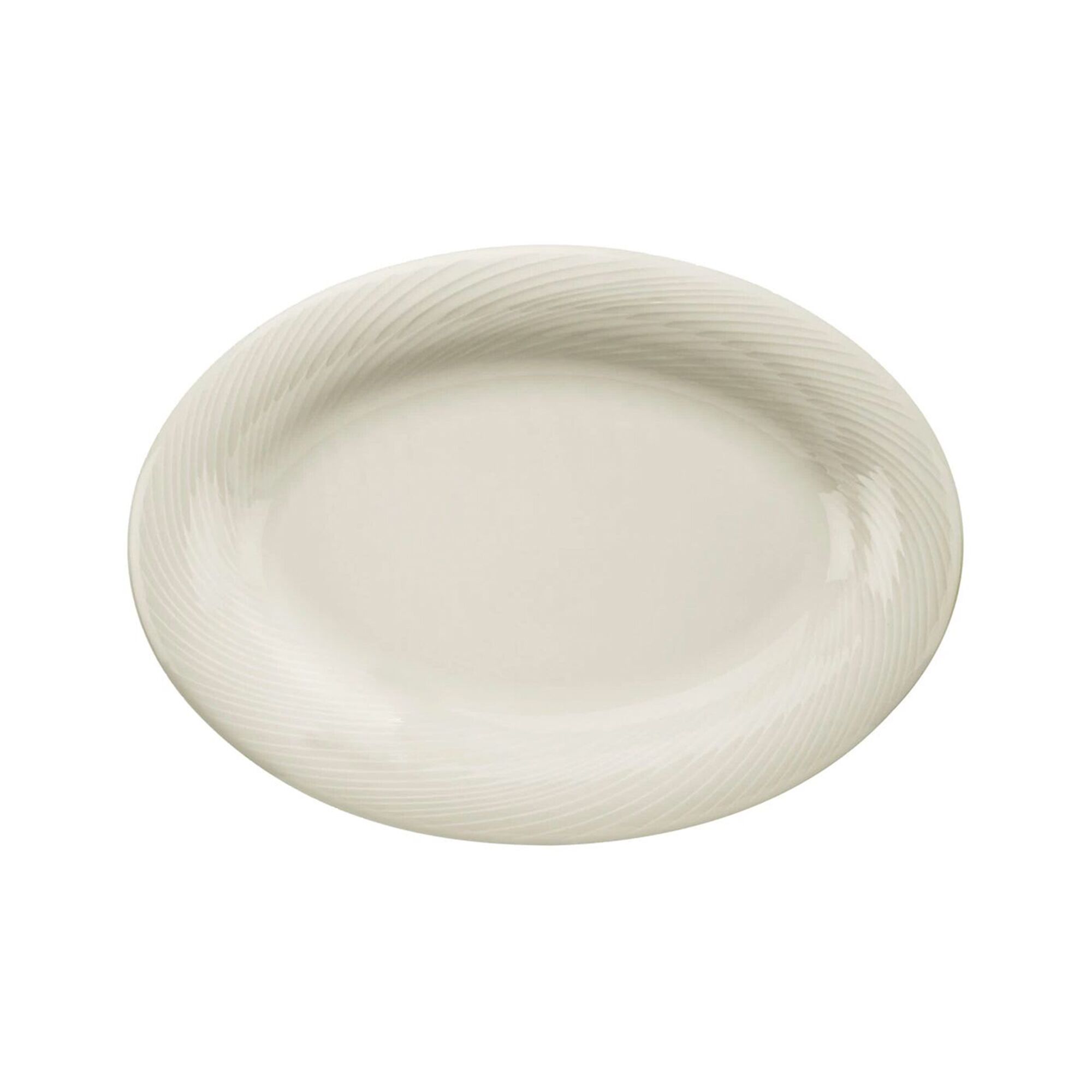 (12 pièces) SEMPRE - Assiette / plat - ovale - Longueur : 230 mm - Crème