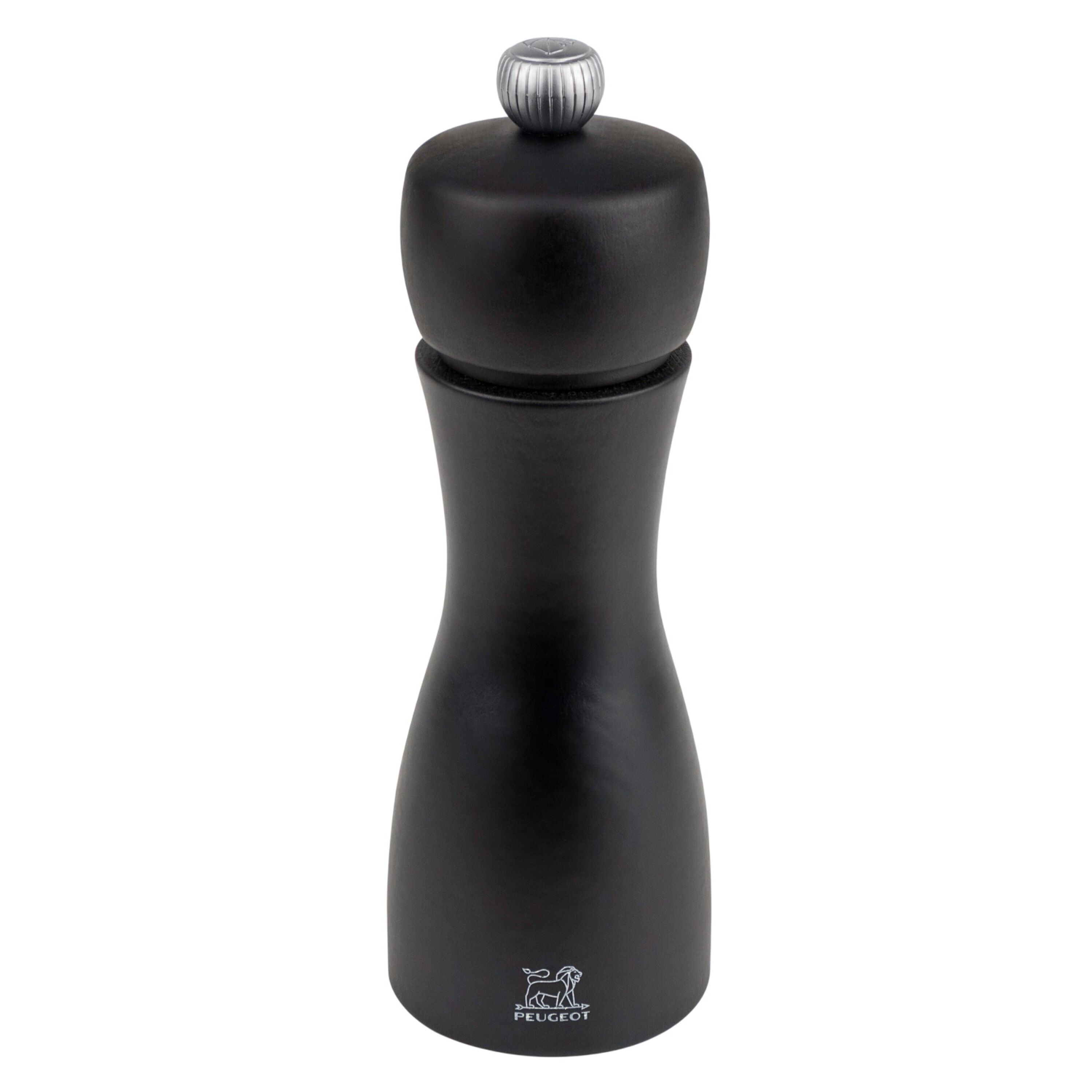 (6 pièces) PEUGEOT | TAHITI – Moulin à poivre – Bois – Noir mat – Hauteur : 150 mm
