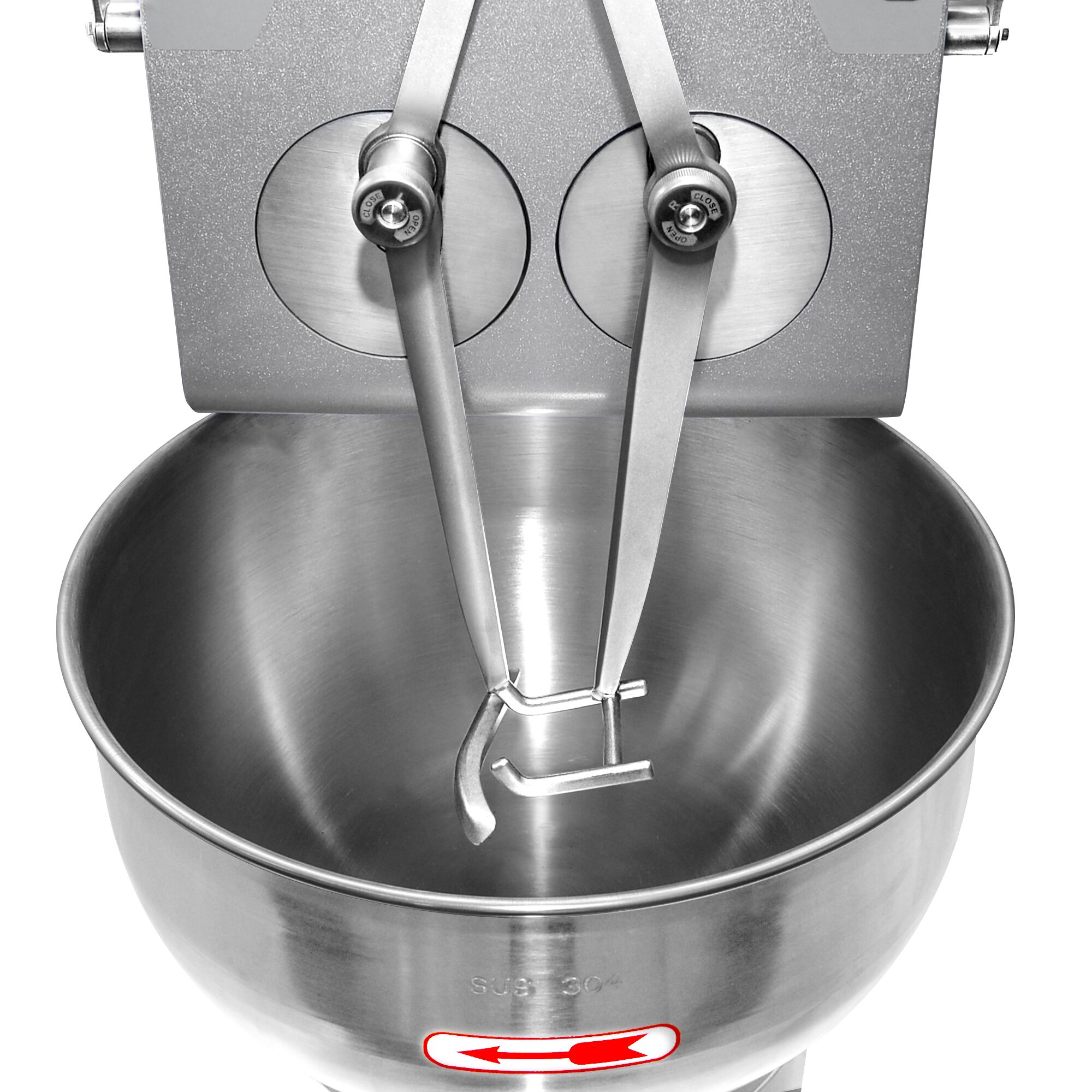 Pétrin de Boulangerie - 16 Litres / 6 kg - 5 Vitesses - avec Bras Basculants