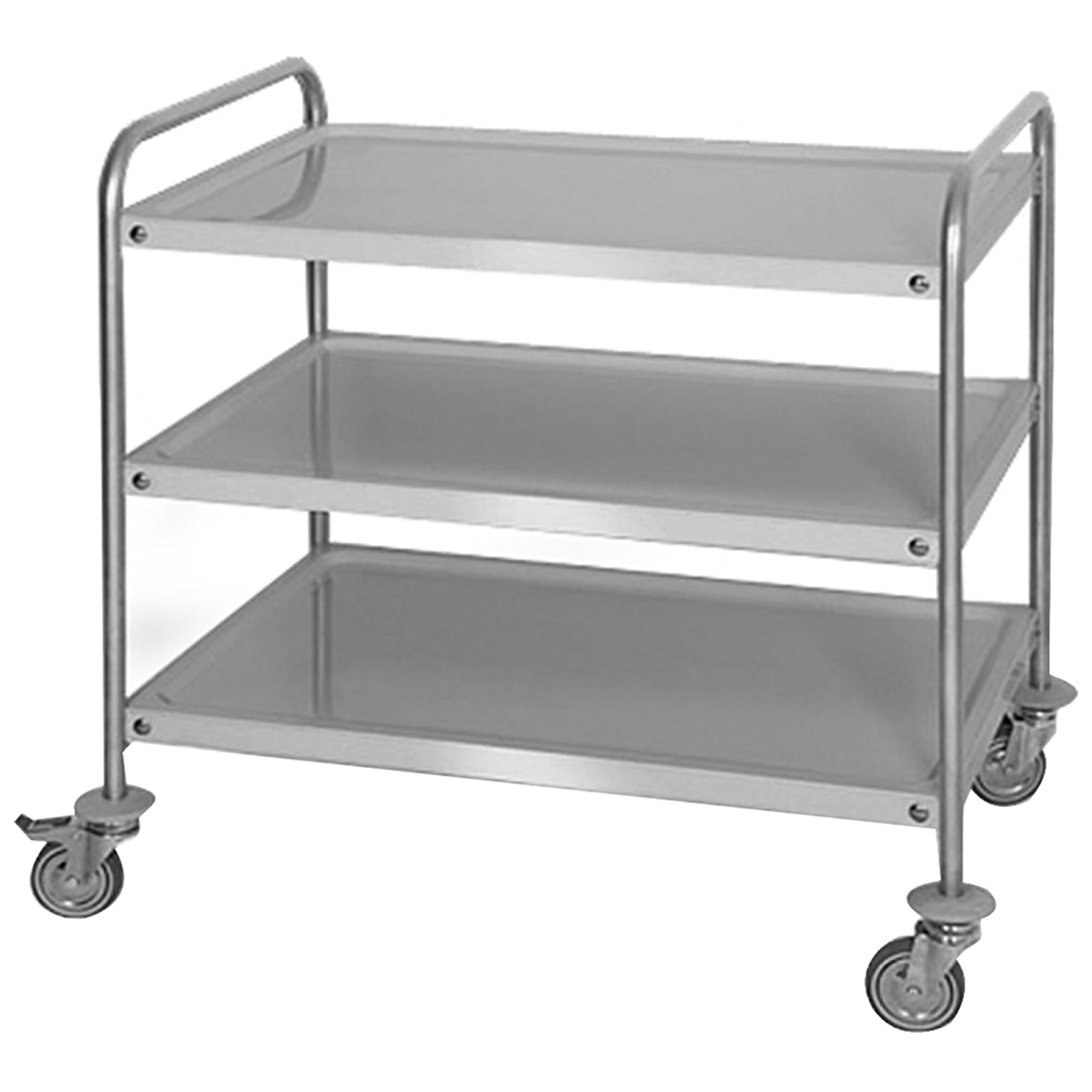 Chariot de service – 1000x500 mm – avec 3 surfaces de rangement