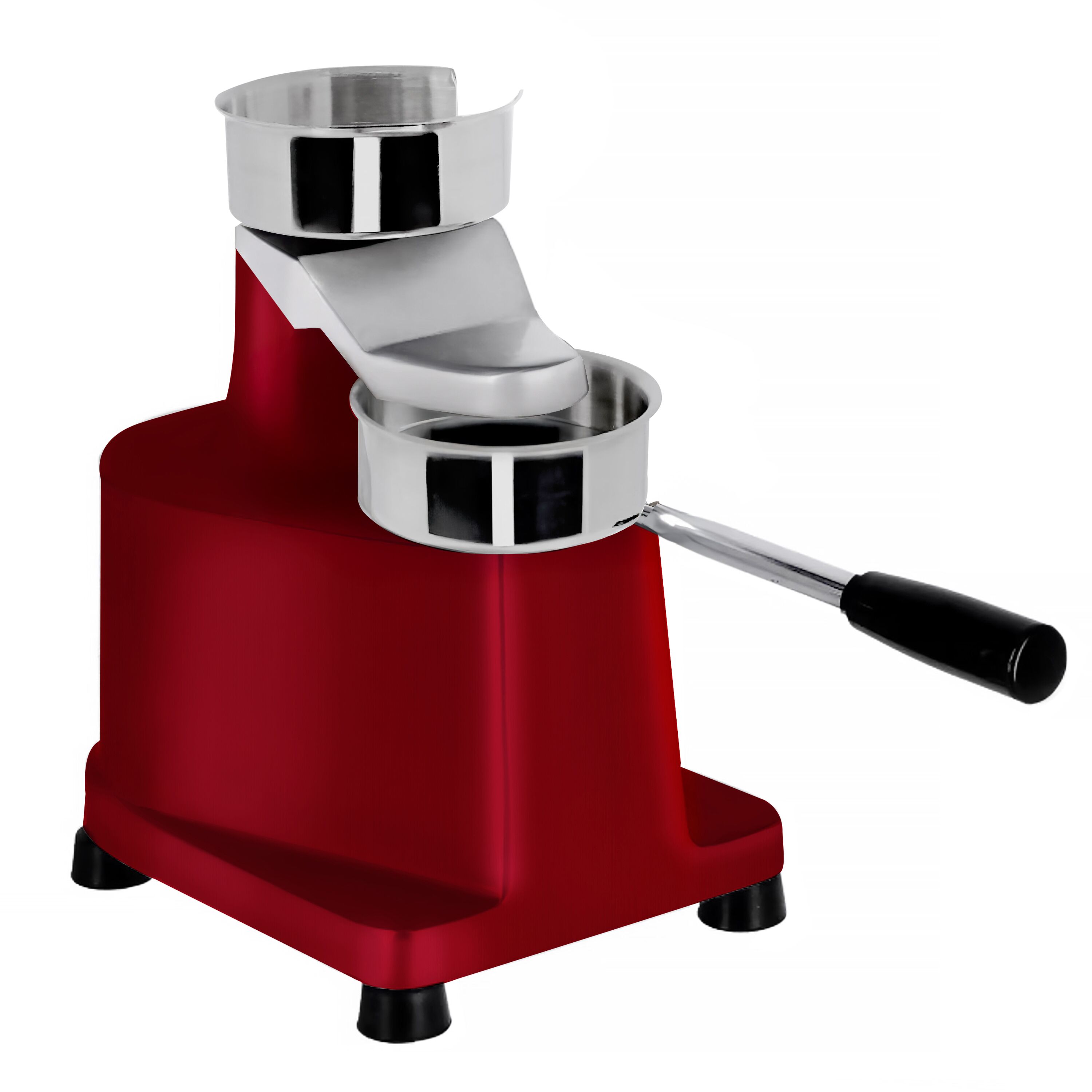 Machine à hamburgers manuelle - Ø 100 mm - Rouge