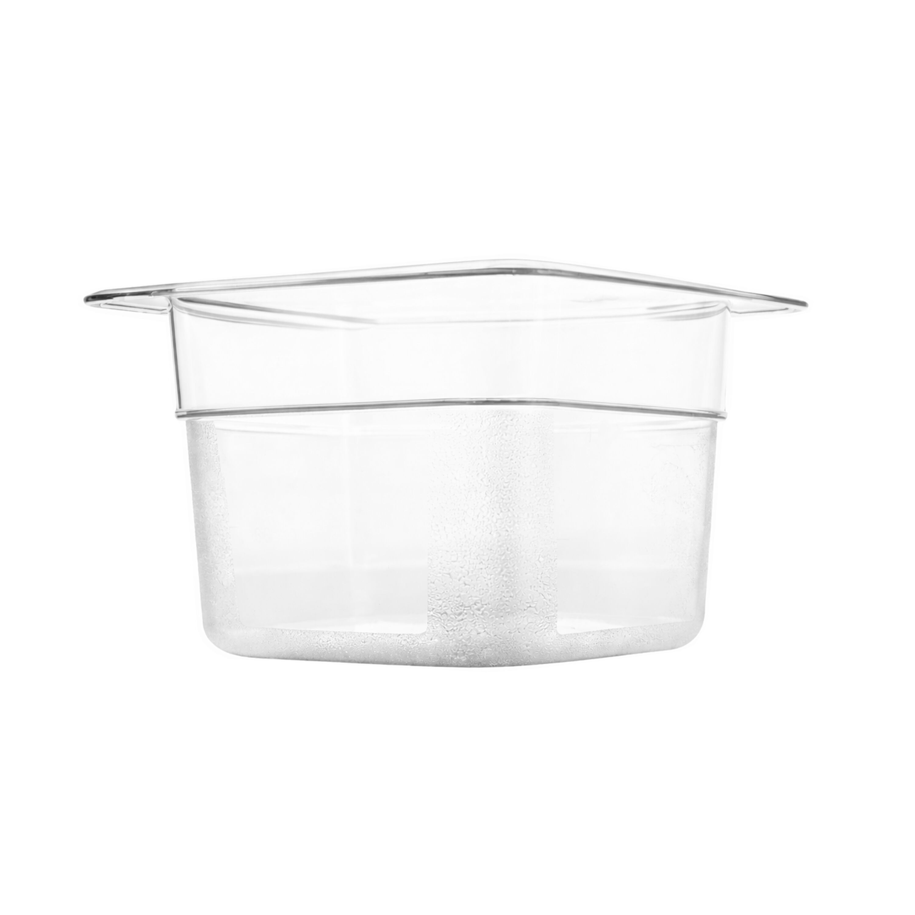 (6 pièces) Bac en Polycarbonate GN 1/6 - Transparent - Hauteur : 65 mm